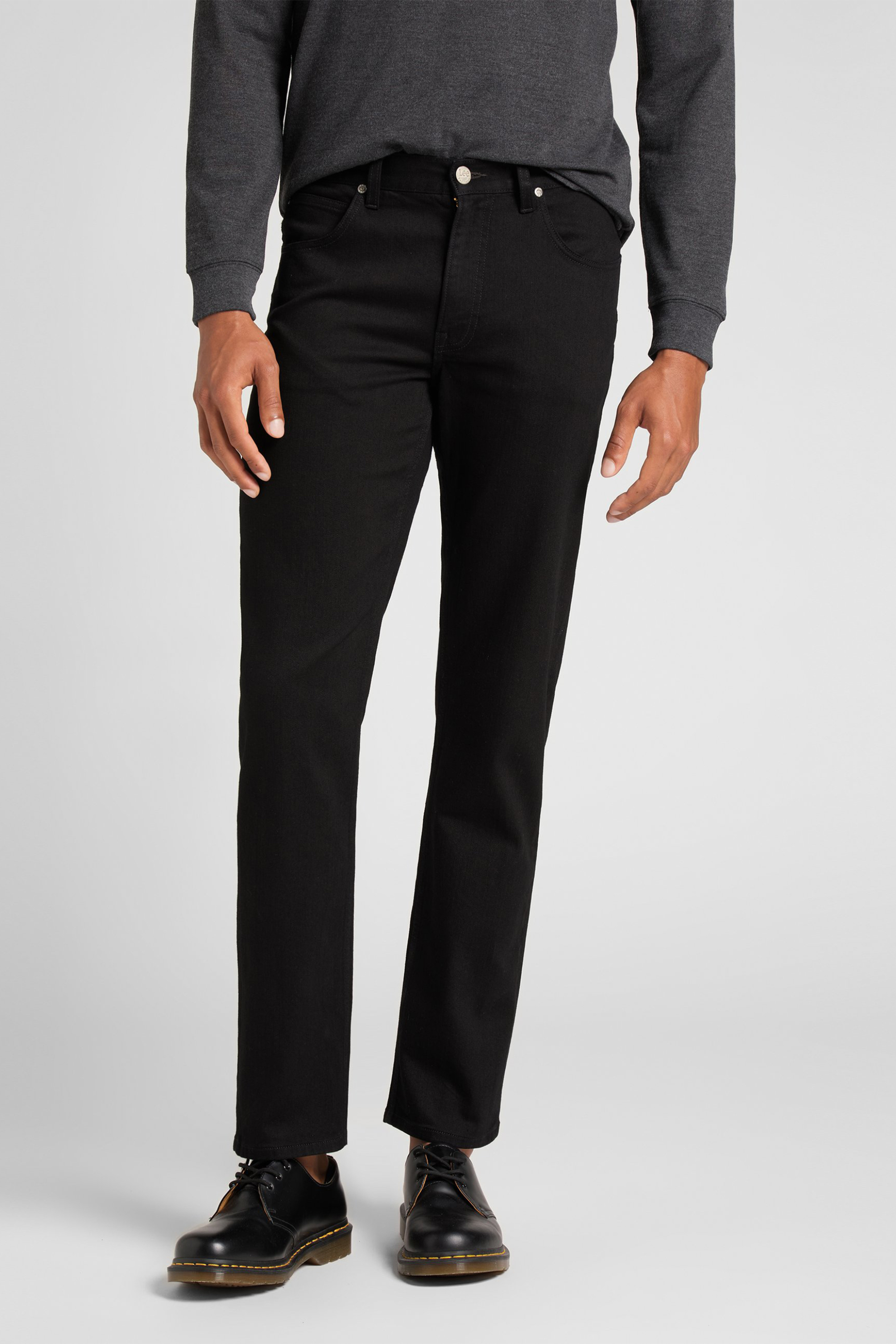 Lee ανδρικό τζιν παντελόνι Classic Fit "Brooklyn Straight" - L452HFAE Μαύρο