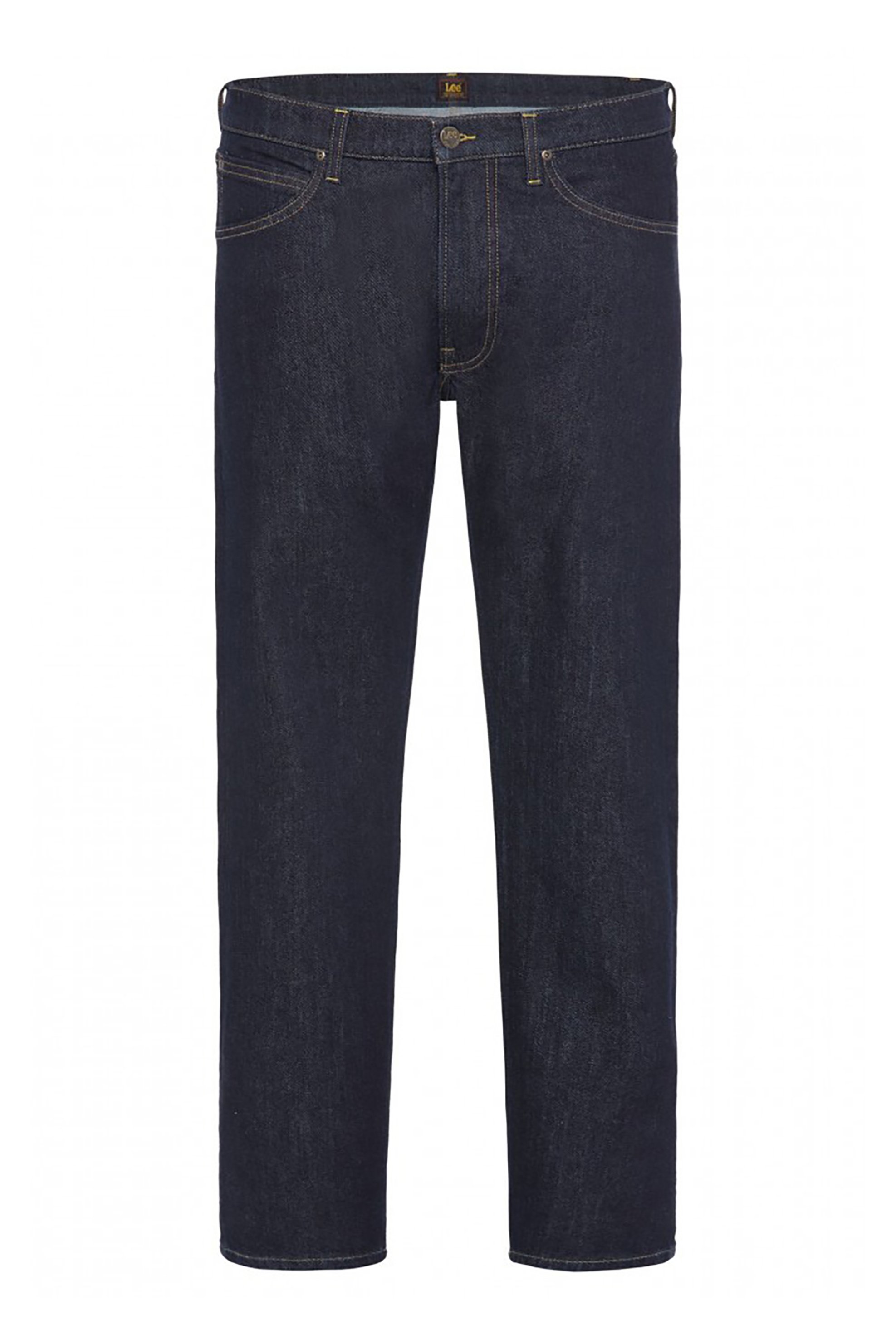 Lee Ανδρικό Τζιν Παντελόνι Πεντάτσεπο με Logo Patch Straight Fit Daren - L707Px36 Denim Blue Σκούρο