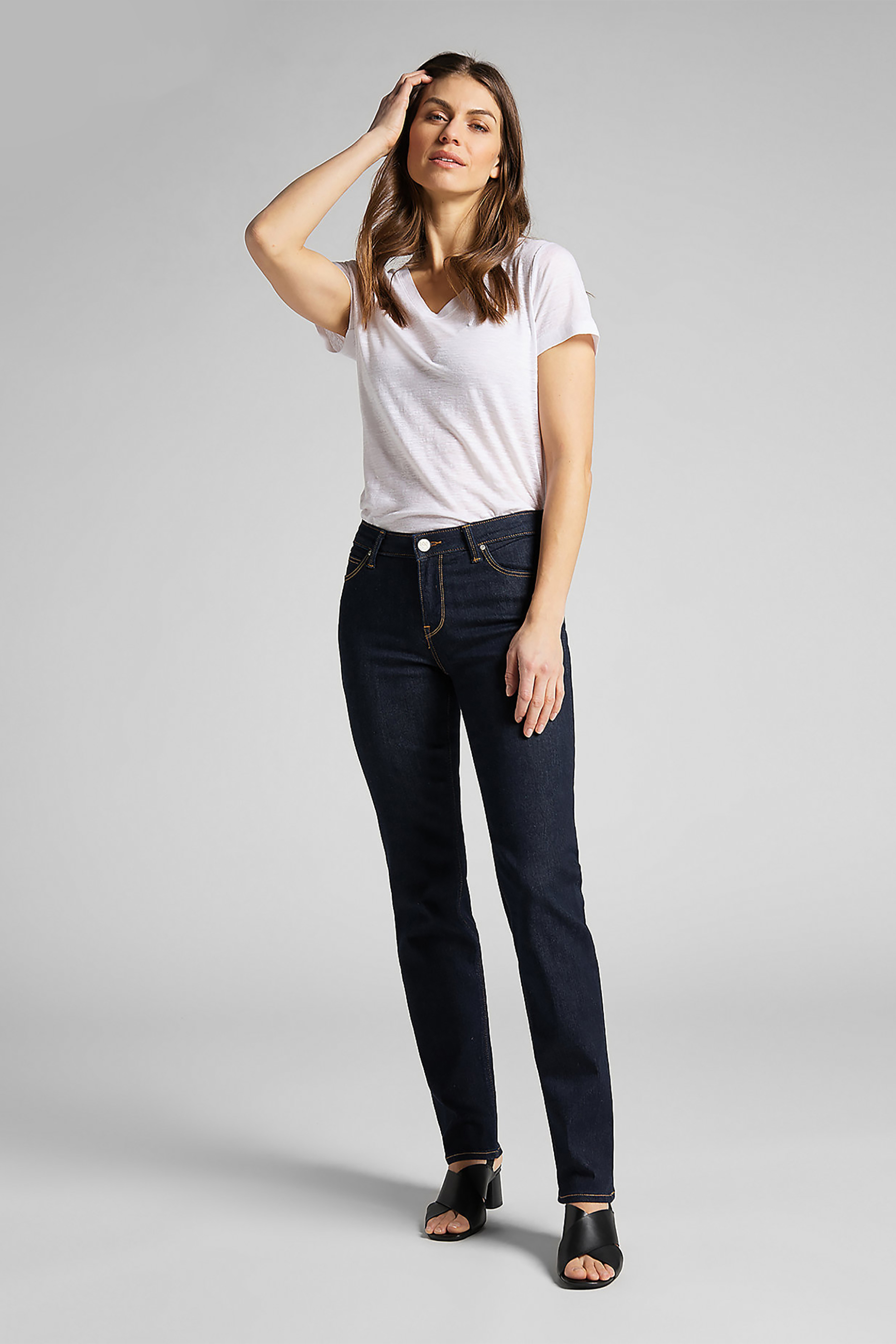 Lee γυναικείο τζιν παντελόνι πεντάτσεπο Straight Fit "Marion"