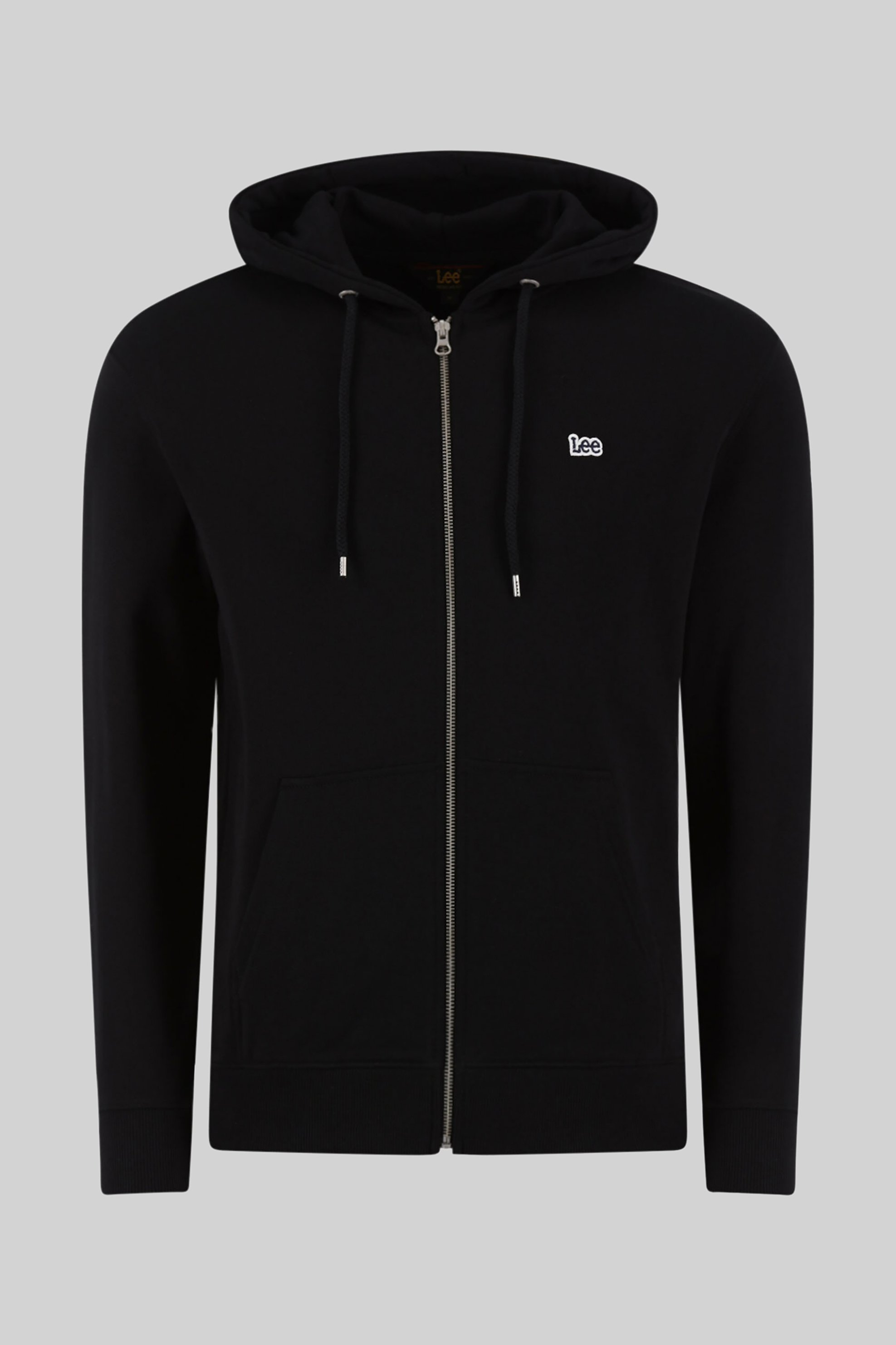 Lee® ανδρική ζακέτα φούτερ με κουκούλα μονόχρωμη - L80KSP01-** Μαύρο φωτογραφία