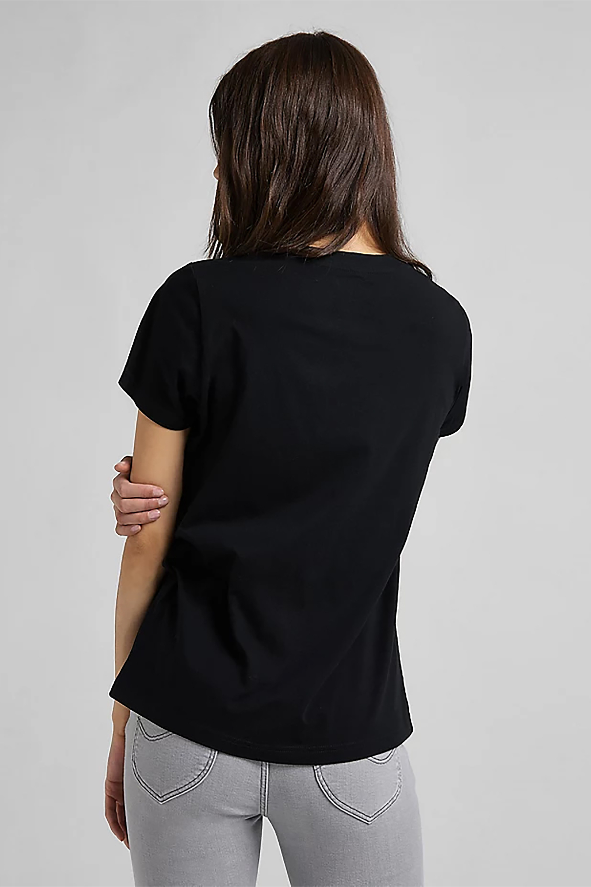 Lee γυναικείο T-shirt με logo print "Wobbly" - L42UER01 Μαύρο φωτογραφία