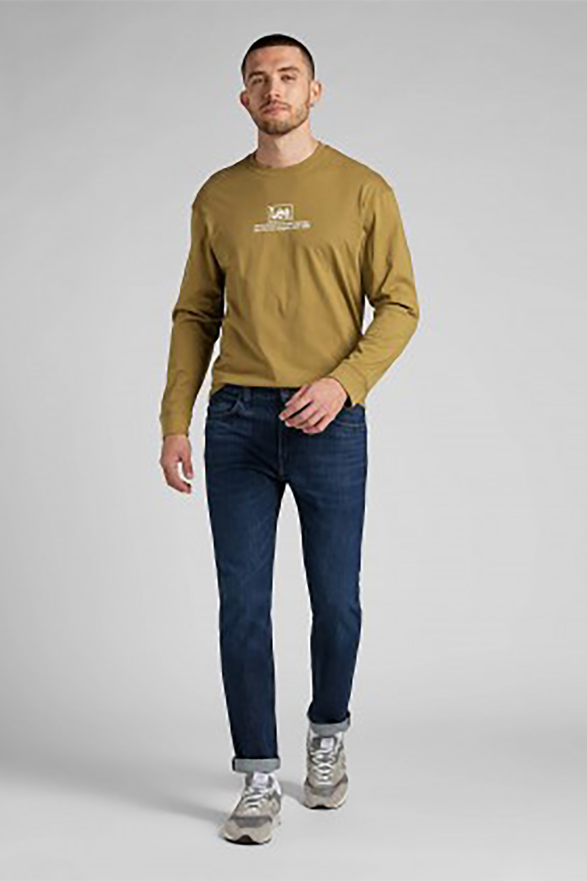 LEE Lee ανδρικό denim παντελόνι πεντάτσεπο Slim Fit "Riders" - L701PXEE Denim Blue Σκούρο