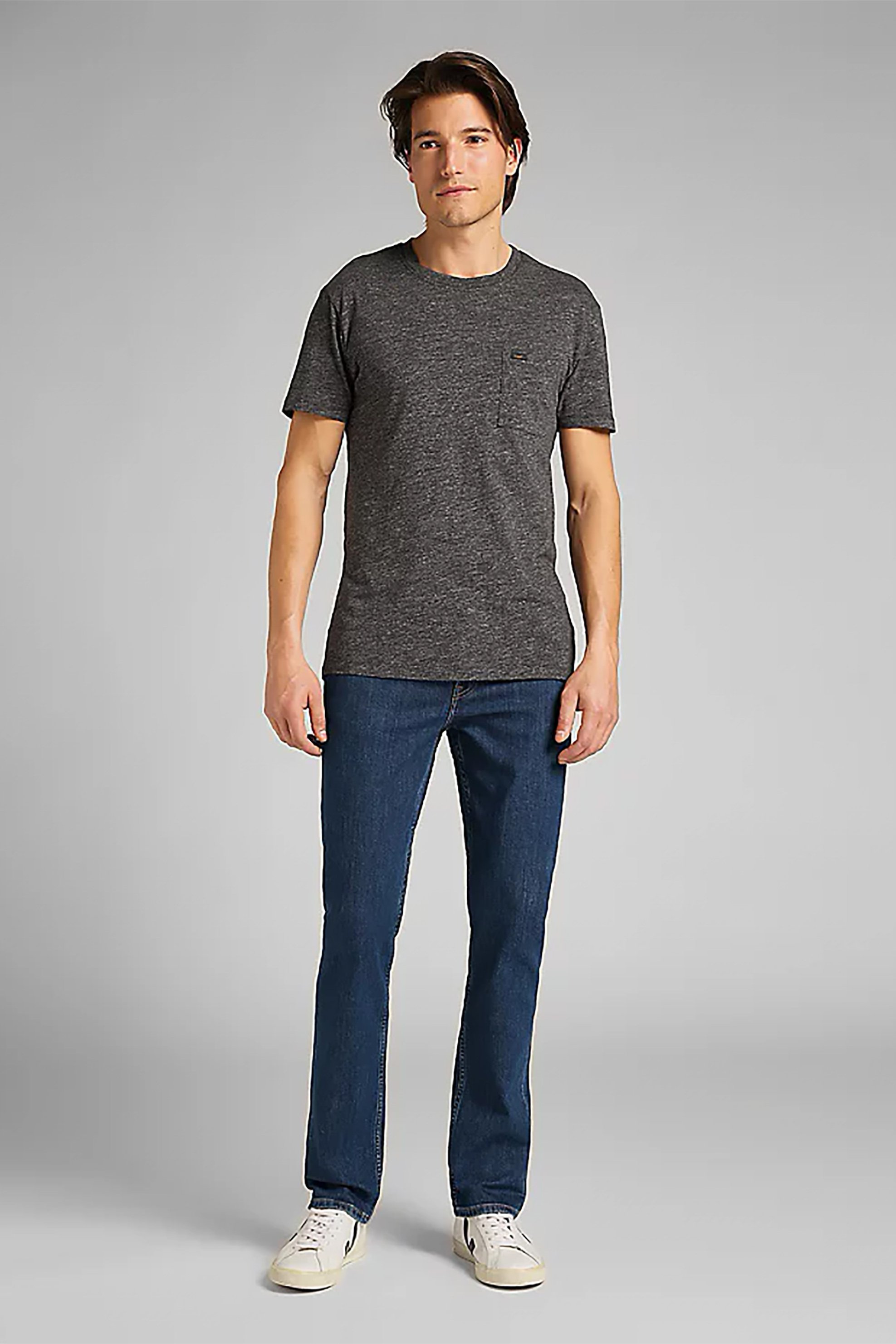 LEE Lee ανδρικό τζιν παντελόνι πεντάτσεπο "Brooklyn" - L452PX46 Denim Blue Σκούρο