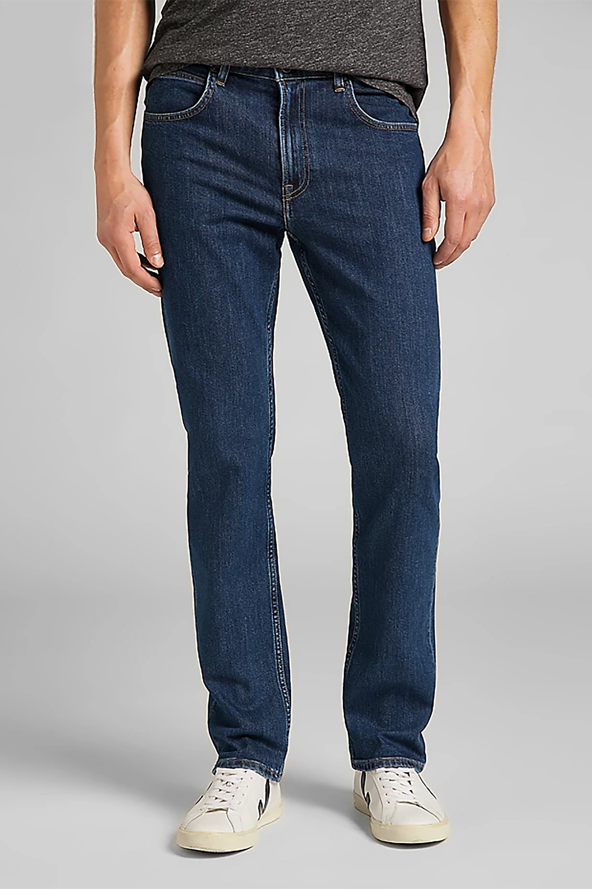 Lee ανδρικό τζιν παντελόνι πεντάτσεπο "Brooklyn" - L452PX46 Denim Blue Σκούρο φωτογραφία