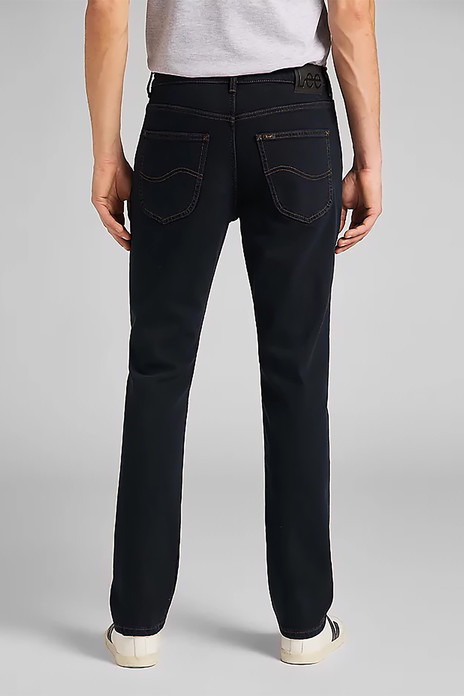 Lee Ανδρικό Τζην Παντελόνι Πεντάτσεπο Brooklyn - L452Pxhh-** Denim Blue Σκούρο