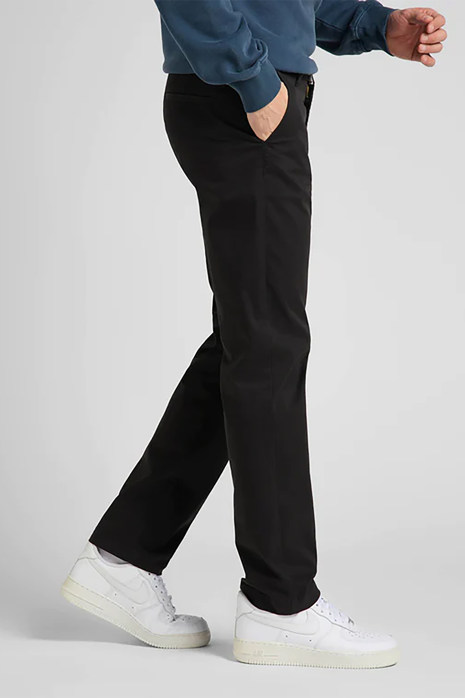 Lee® ανδρικό παντελόνι chino μονόχρωμο Regular Fit - L71FTY01 Μαύρο φωτογραφία