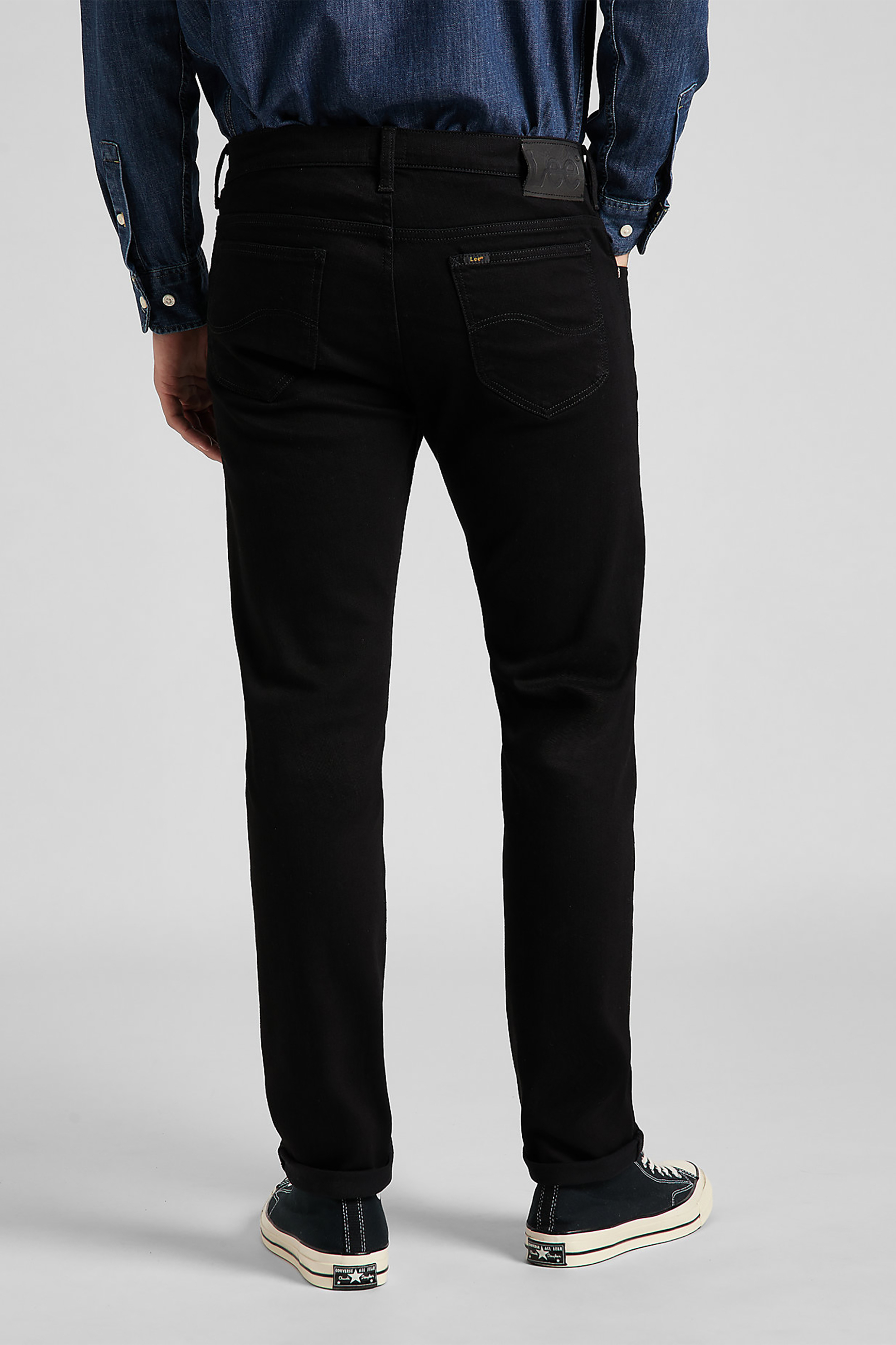 Lee Ανδρικό Τζιν Παντελόνι Πεντάτσεπο Slim Fit - L701Hfae Μαύρο