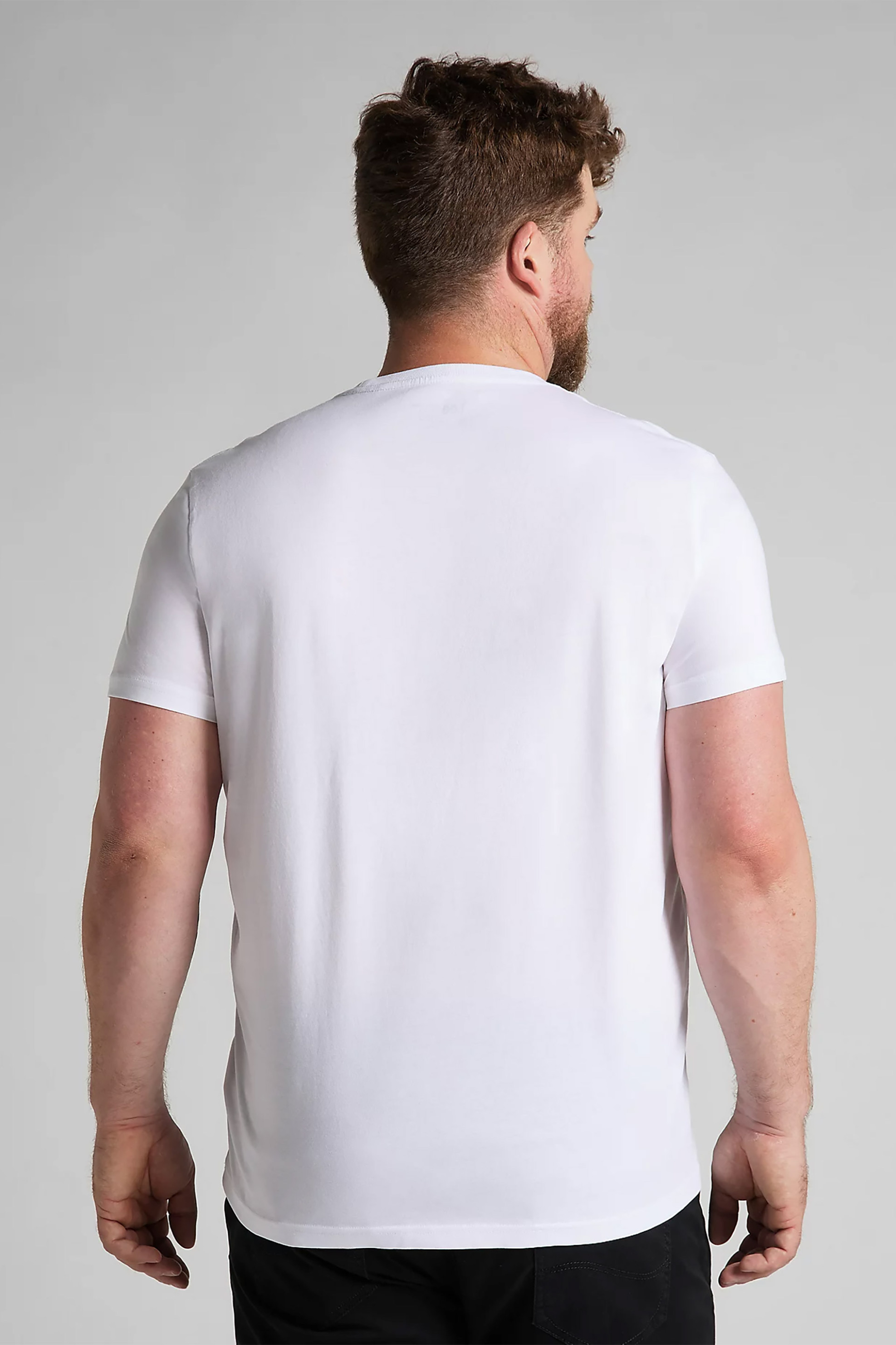 Lee® σετ ανδρικά T-shirt με στρογγυλή λαιμόκοψη (2 τεμάχια) - L680CM12-** Λευκό φωτογραφία