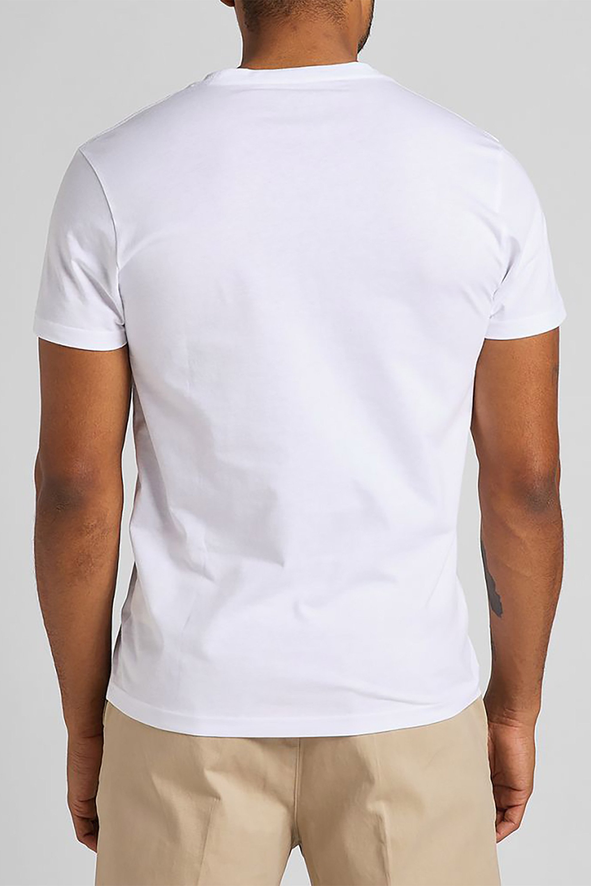 Lee Σετ Ανδρικά T-Shirt Μονόχρωμα με Στρογγυλή Λαιμόκοψη Και Κοντό Μανίκι (2 Τεμάχια) - L680Cmkw-** Μαύρο