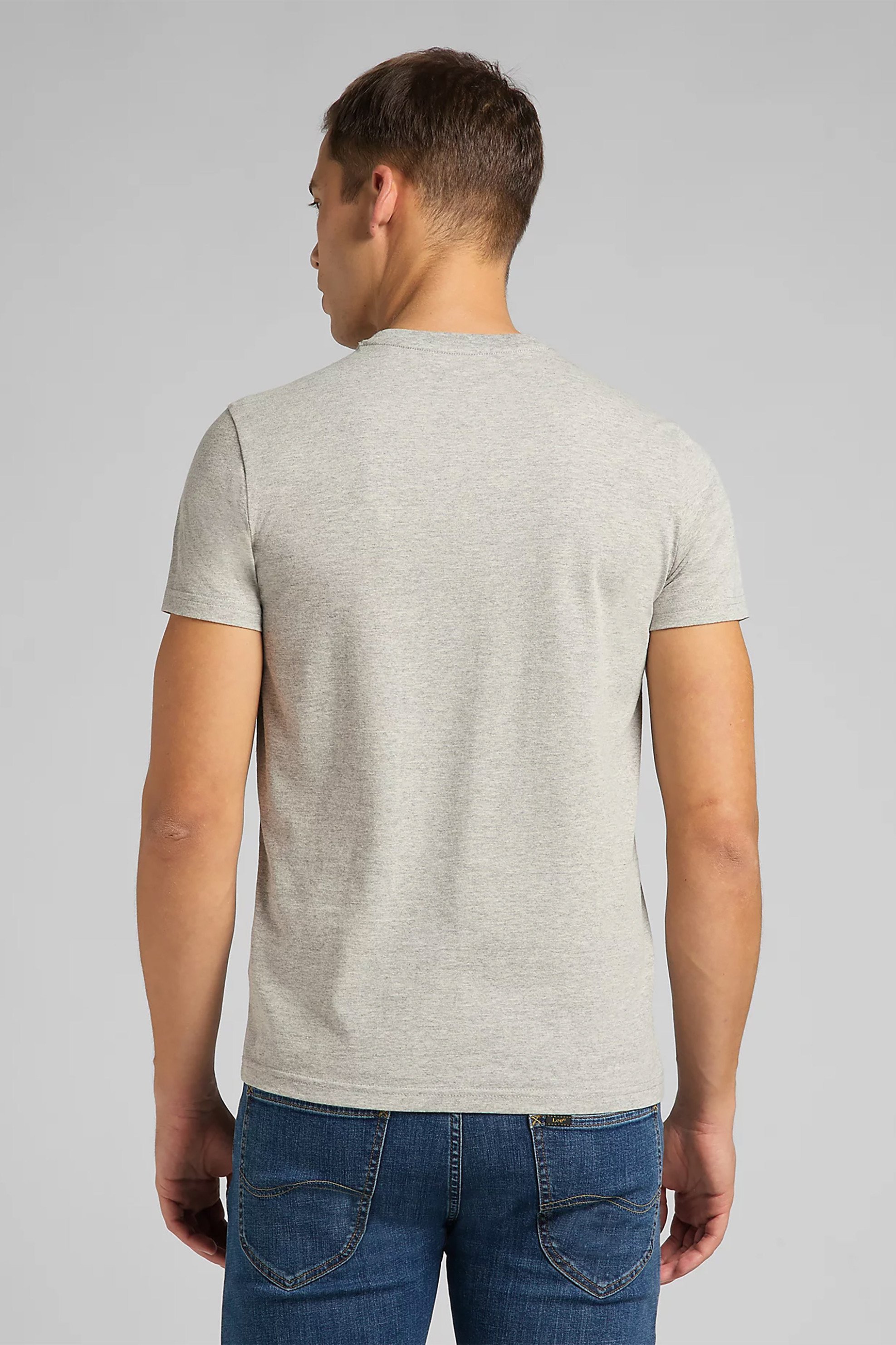 Lee Σετ Ανδρικά T-Shirt Μονόχρωμα με Στρογγυλή Λαιμόκοψη (2 Τεμάχια) - L680Cmld-** Μπλε Σκούρο