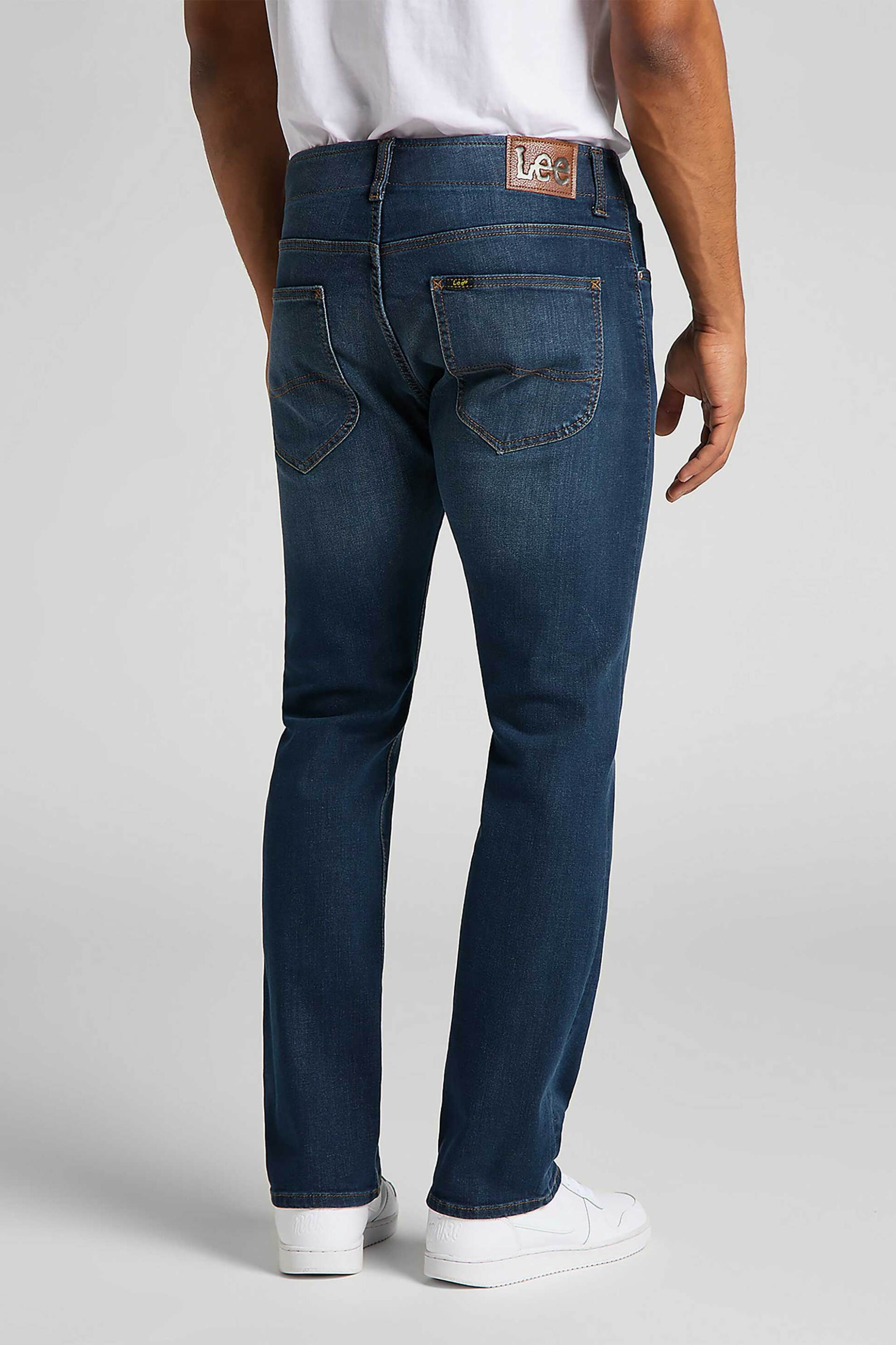 Lee Ανδρικό Denim Παντελόνι Πεντάτσεπο Slim Fit Mvp - L72Asopc Blue Σκούρο