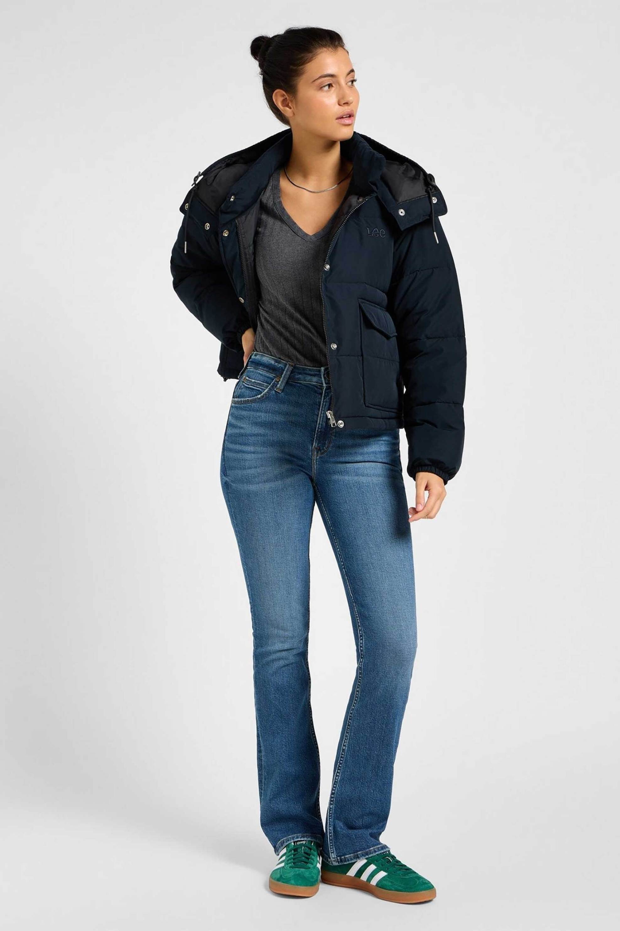 Lee Lee® γυναικείο τζιν παντελόνι πεντάτσεπο Bootcut - 112355273 Denim Blue 2025