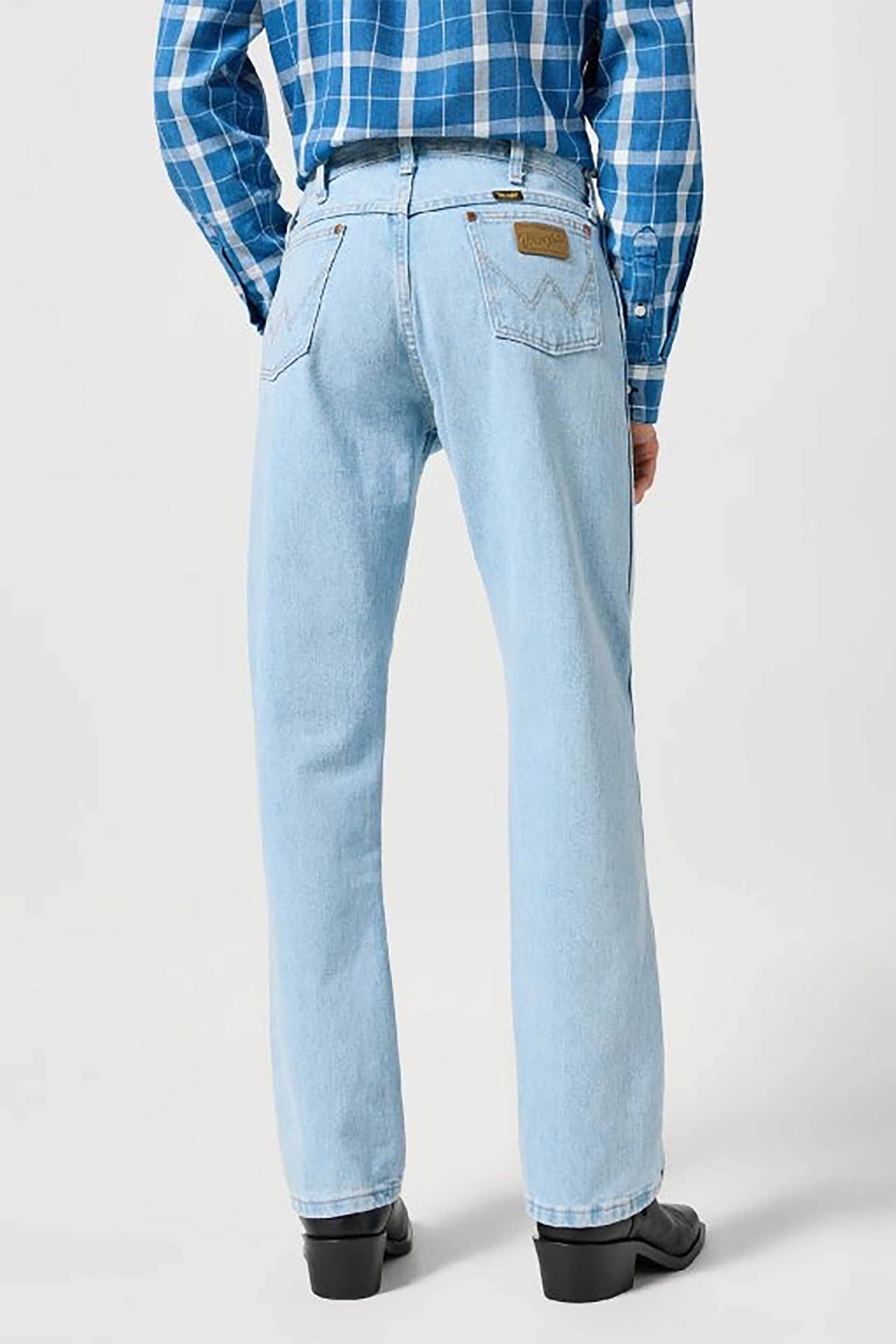Wrangler Ανδρικό Τζιν Παντελόνι Πεντάτσεπο Cowboy Cut 13Mwz - 112358498 Denim Blue Ανοιχτό