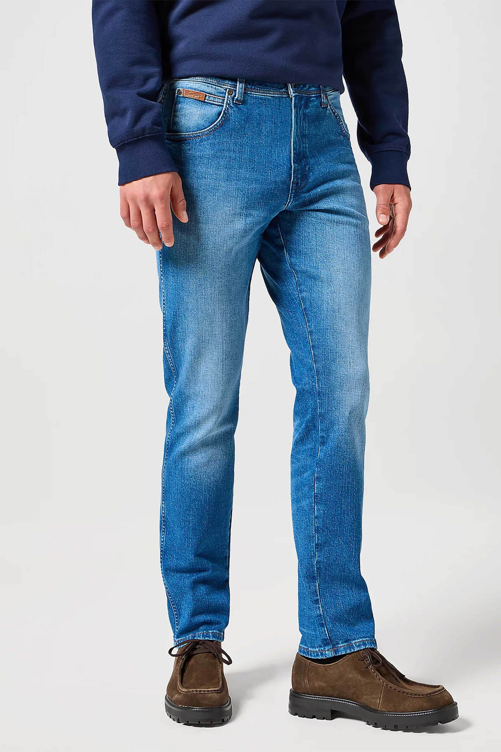 Wrangler® ανδρικό τζιν παντελόνι πεντάτσεπο Slim Fit "Texas" - 112356813 Denim Blue φωτογραφία