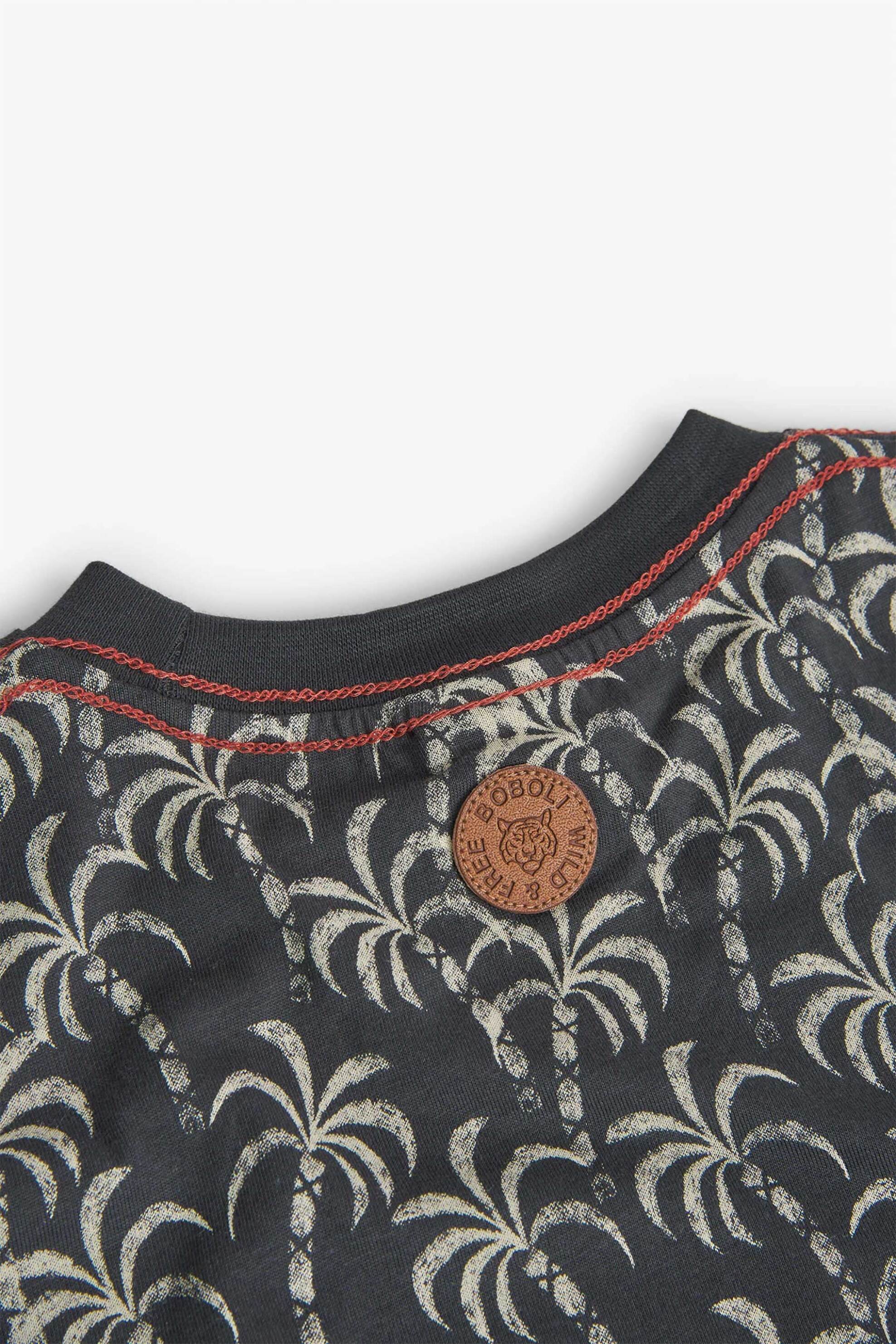Boboli Παιδικό T-Shirt με All-Over Print Φοίνικες - 518116 Μπλε