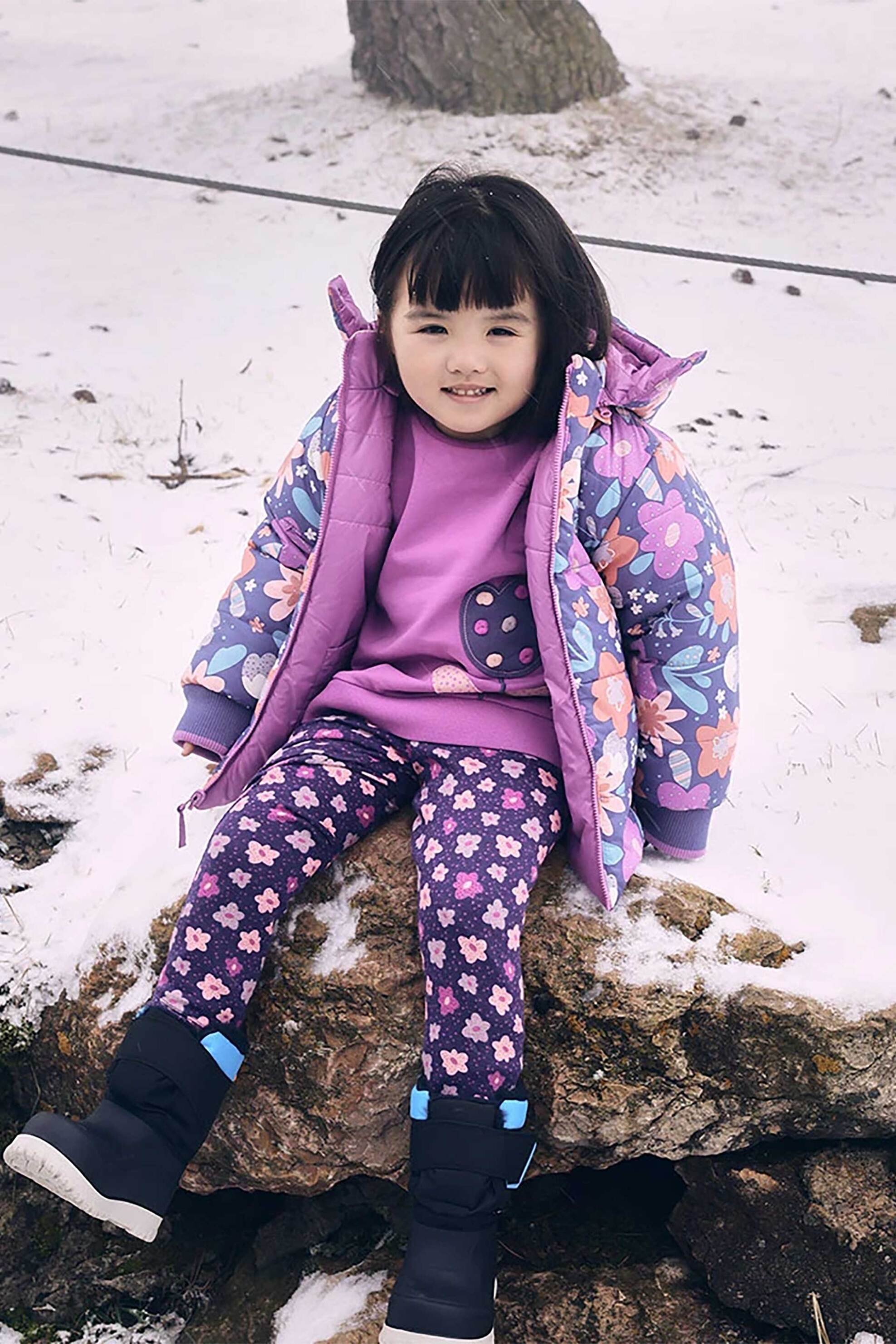 Boboli παιδικό κολάν με floral print - 222130 Πολύχρωμο