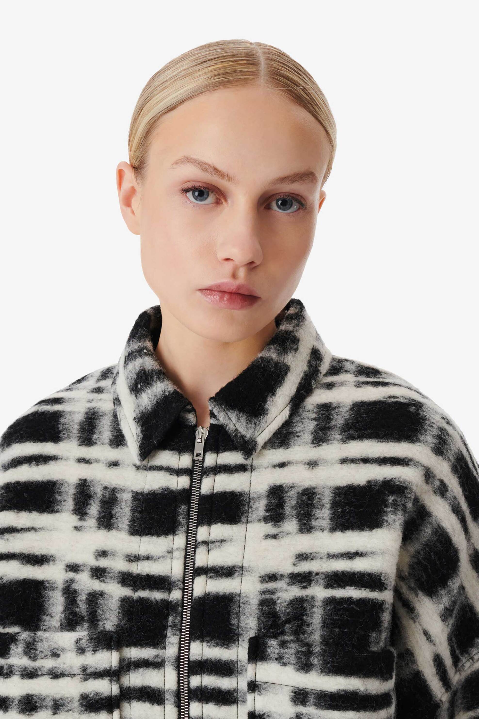 Iro γυναικείο καρό overshirt "Zachary" - WP100ZACHARY Μαύρο φωτογραφία