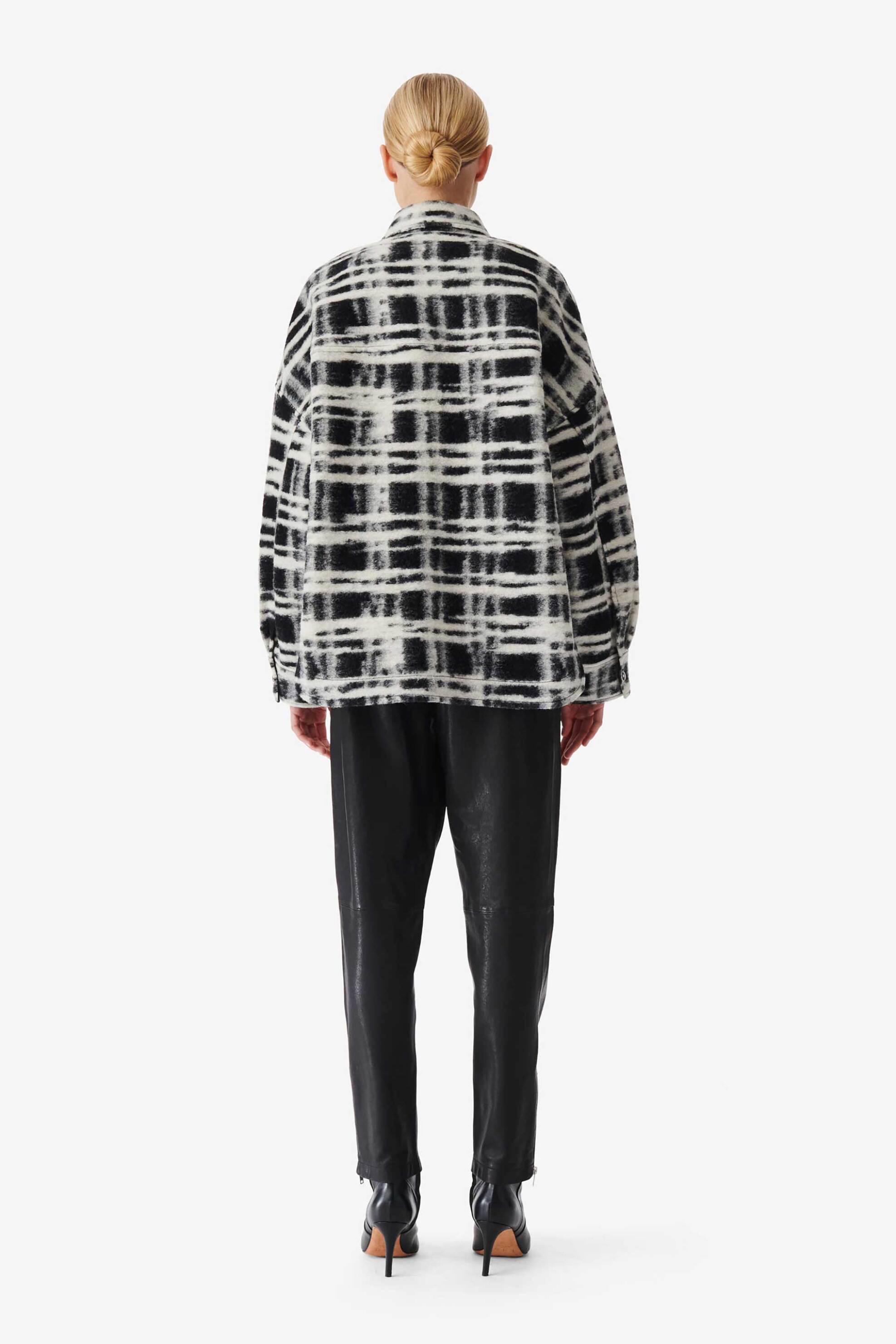 Iro γυναικείο καρό overshirt "Zachary" - WP100ZACHARY Μαύρο φωτογραφία