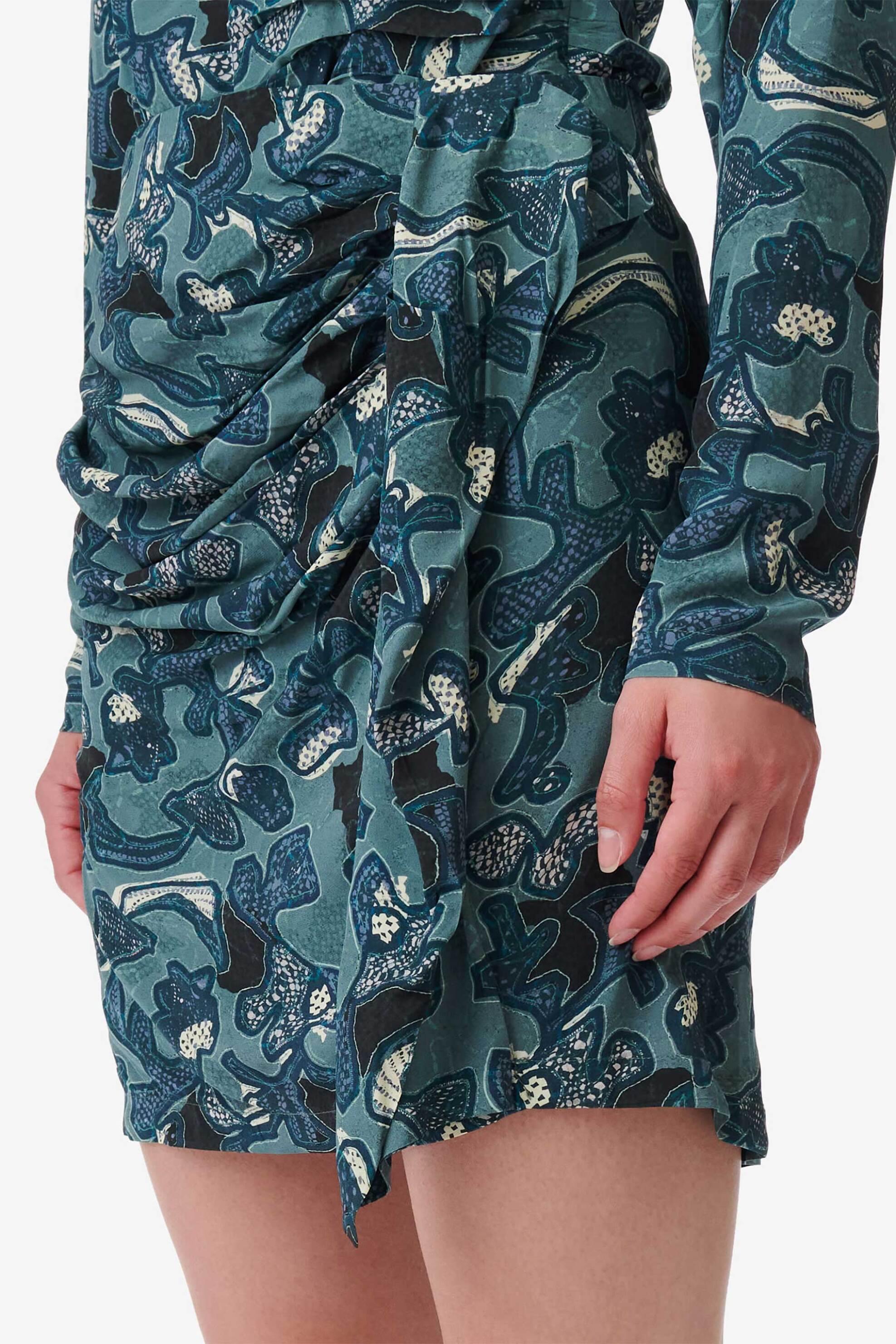 Iro γυναικεία mini φούστα εμπριμέ "Fidi" - WP31FIDI Πράσινο Σμαραγδί φωτογραφία