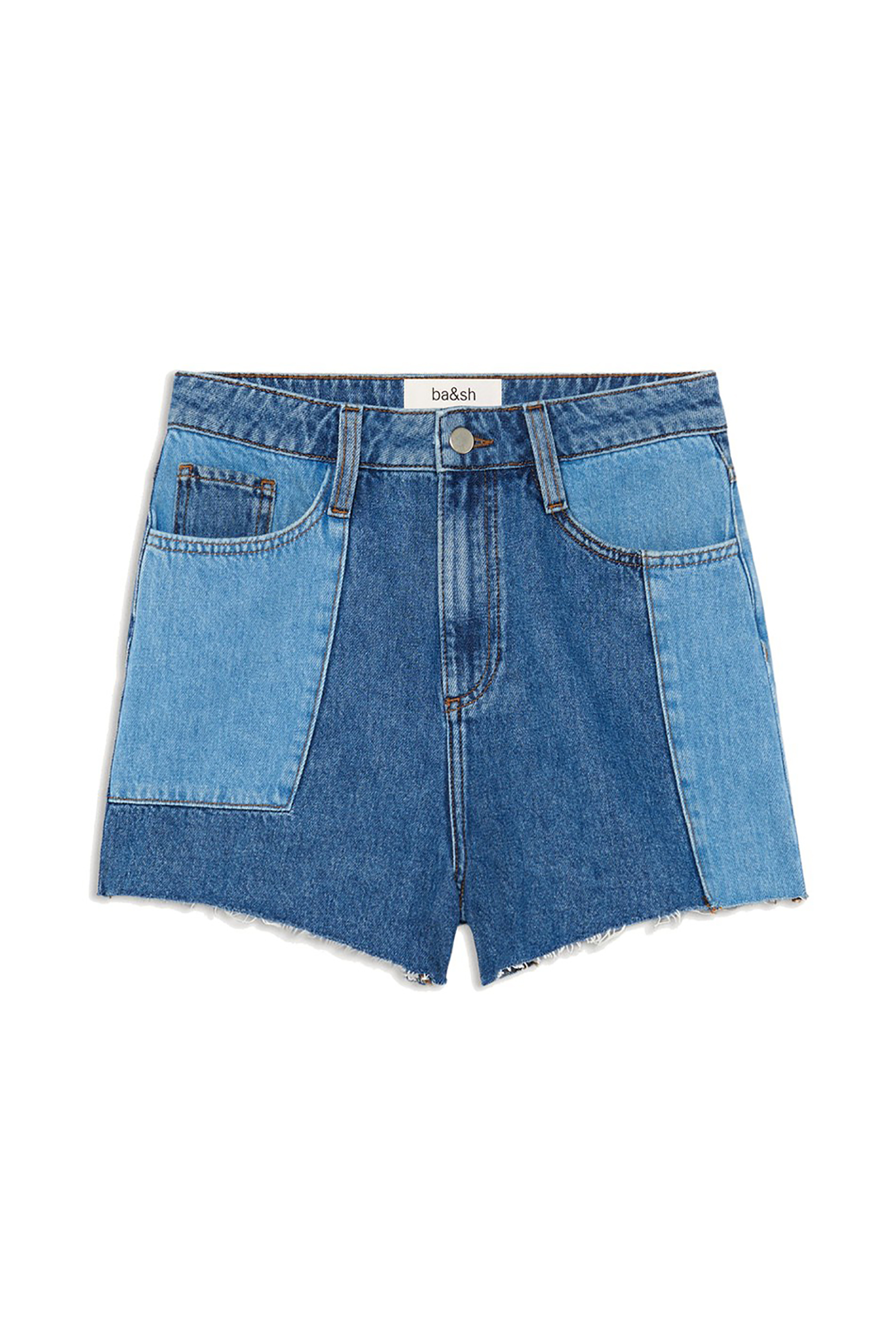 BA&SH ba&sh γυναικείο denim σορτς πεντάτσεπο με ξέφτια - 1E22QUIT Μπλε - 4