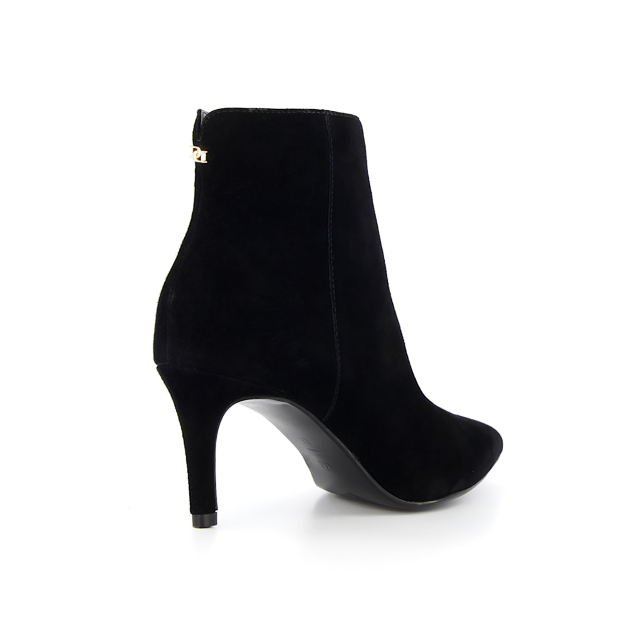 Dune London γυναικεία μποτάκια suede μονόχρωμα με λεπτό τακούνι και φερμουάρ "Obsessive 2" - 0091500620004 Μαύρο φωτογραφία