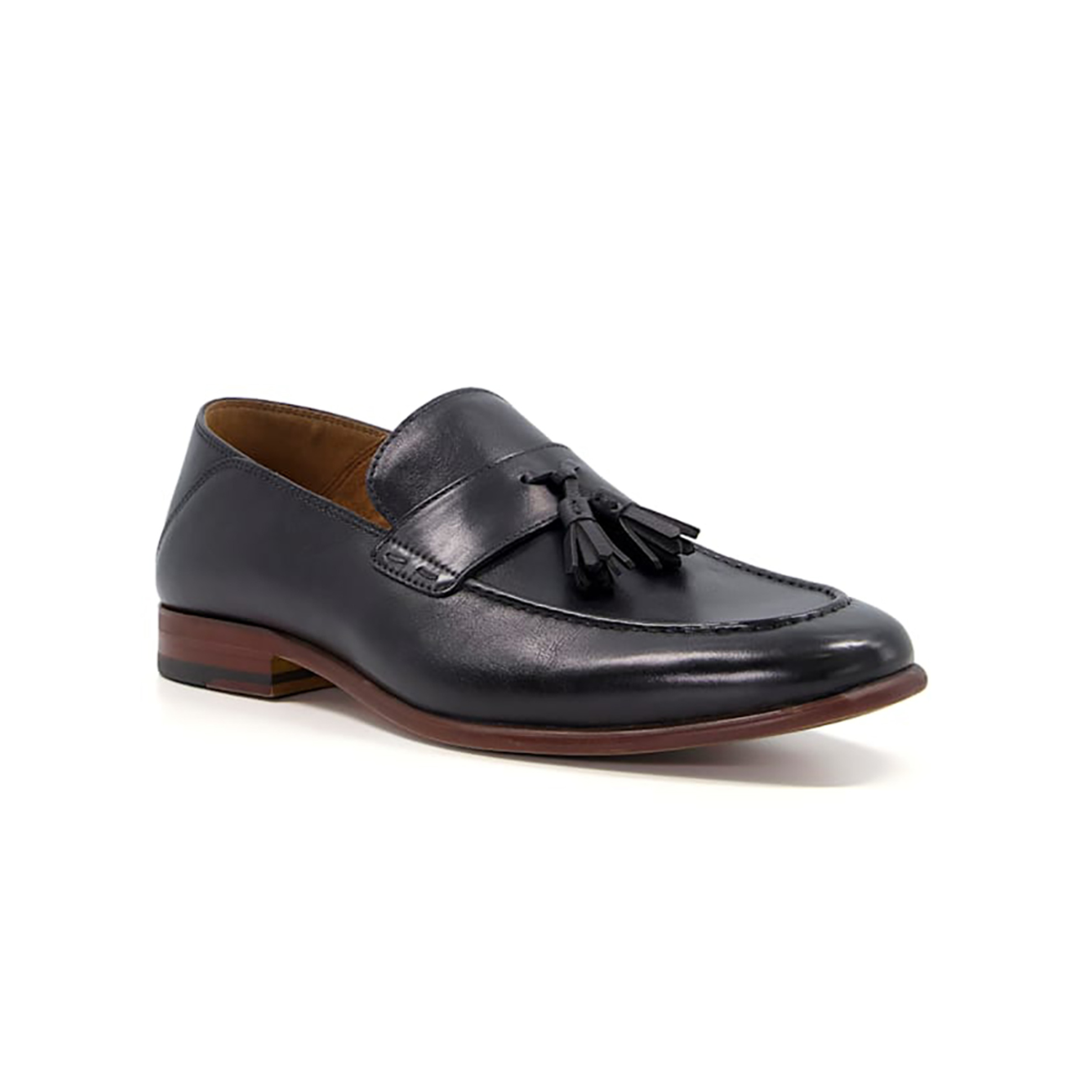 Dune London ανδρικά loafers δερμάτινα με διακοσμητικό φουντάκι "Support" - 0279509520045 Μαύρο φωτογραφία