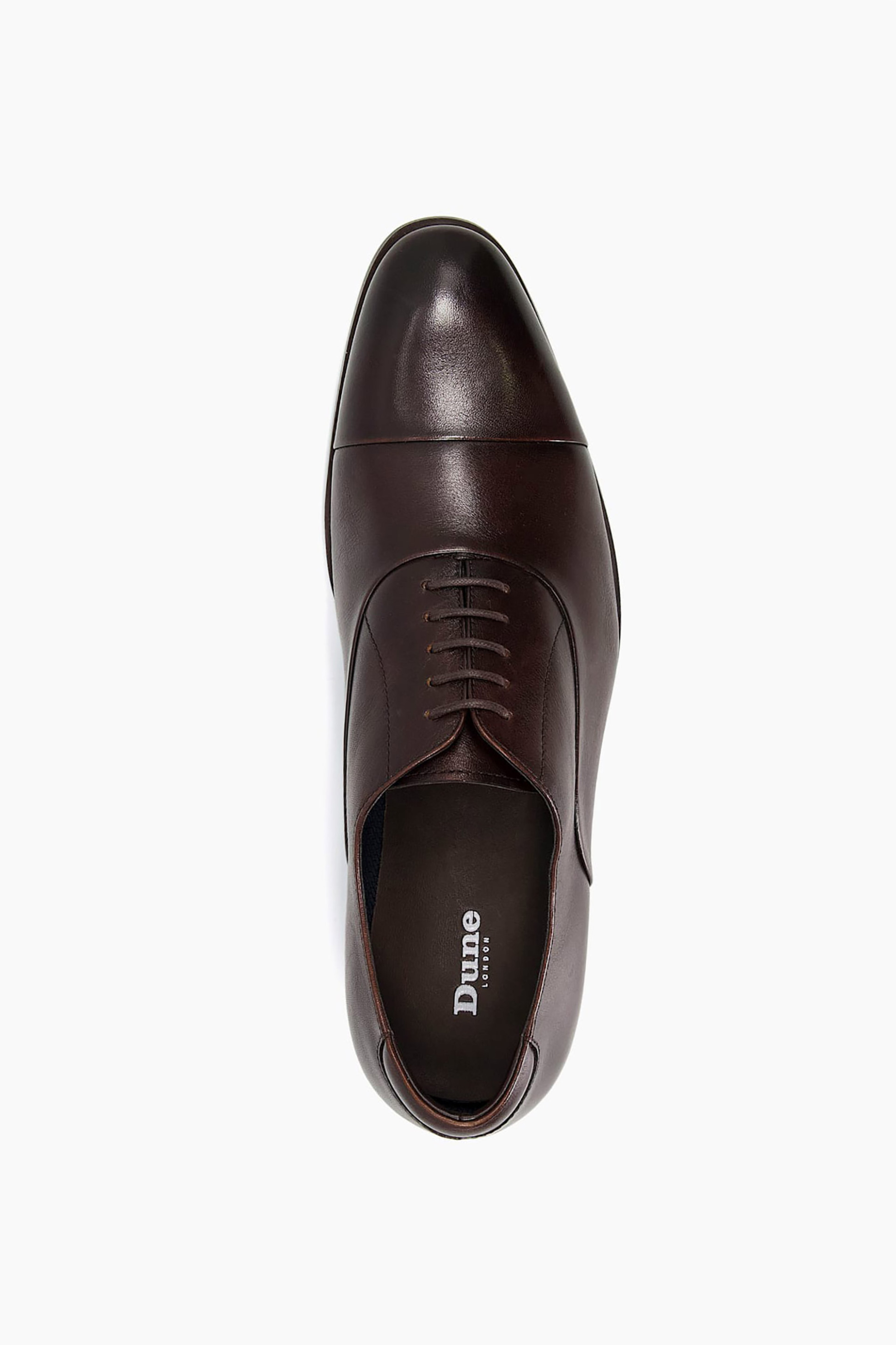 Dune London ανδρικά δερμάτινα παπούτσια Oxford με κορδόνια "Secrecy" - 0629509520019 Καφέ φωτογραφία
