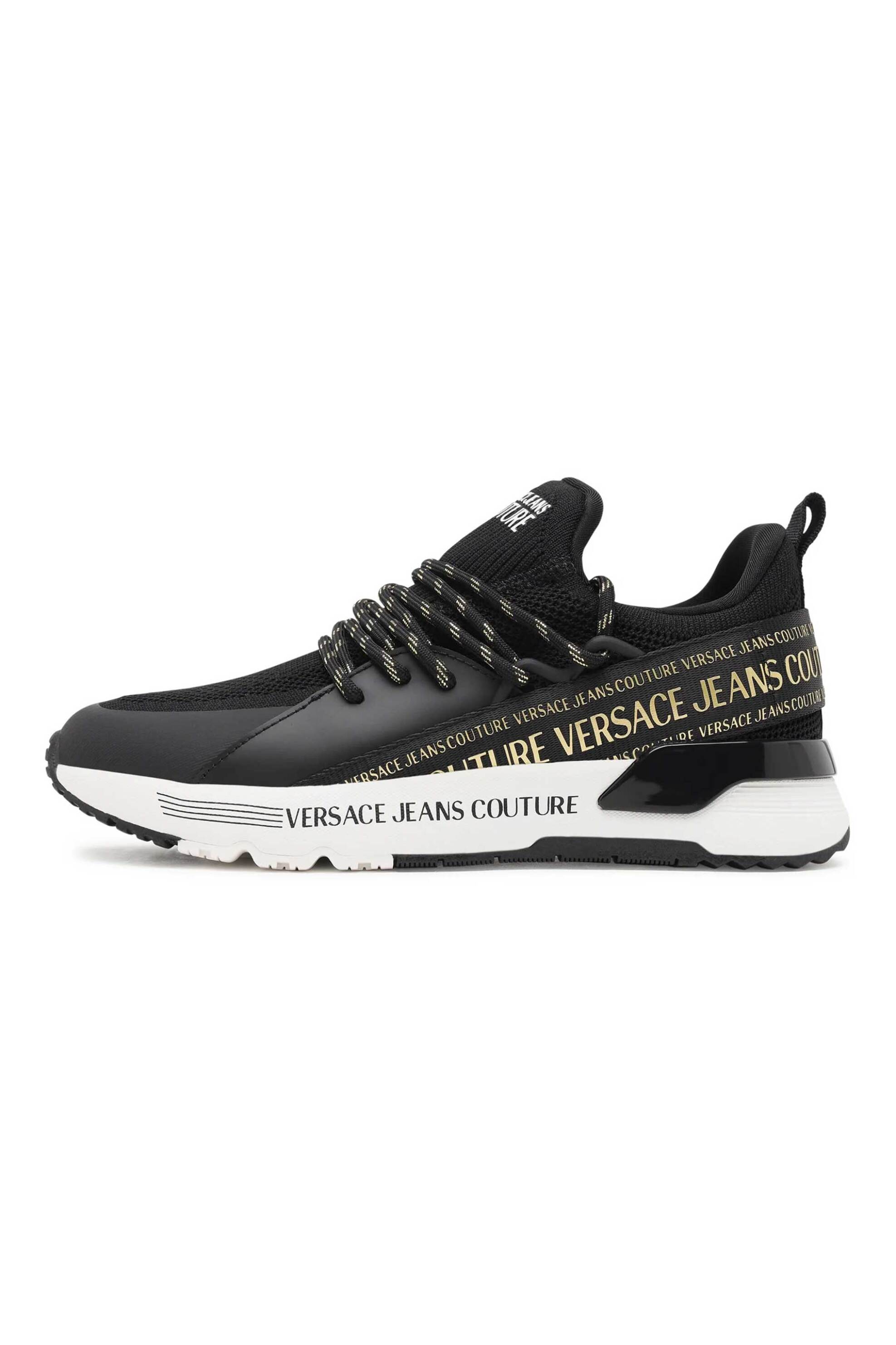 VERSACE JEANS COUTURE Versace Jeans Couture γυναικεία sneakers με all-over contrast logo print "Dynamic" - 75VA3SA8ZS908 Μαύρο - 2