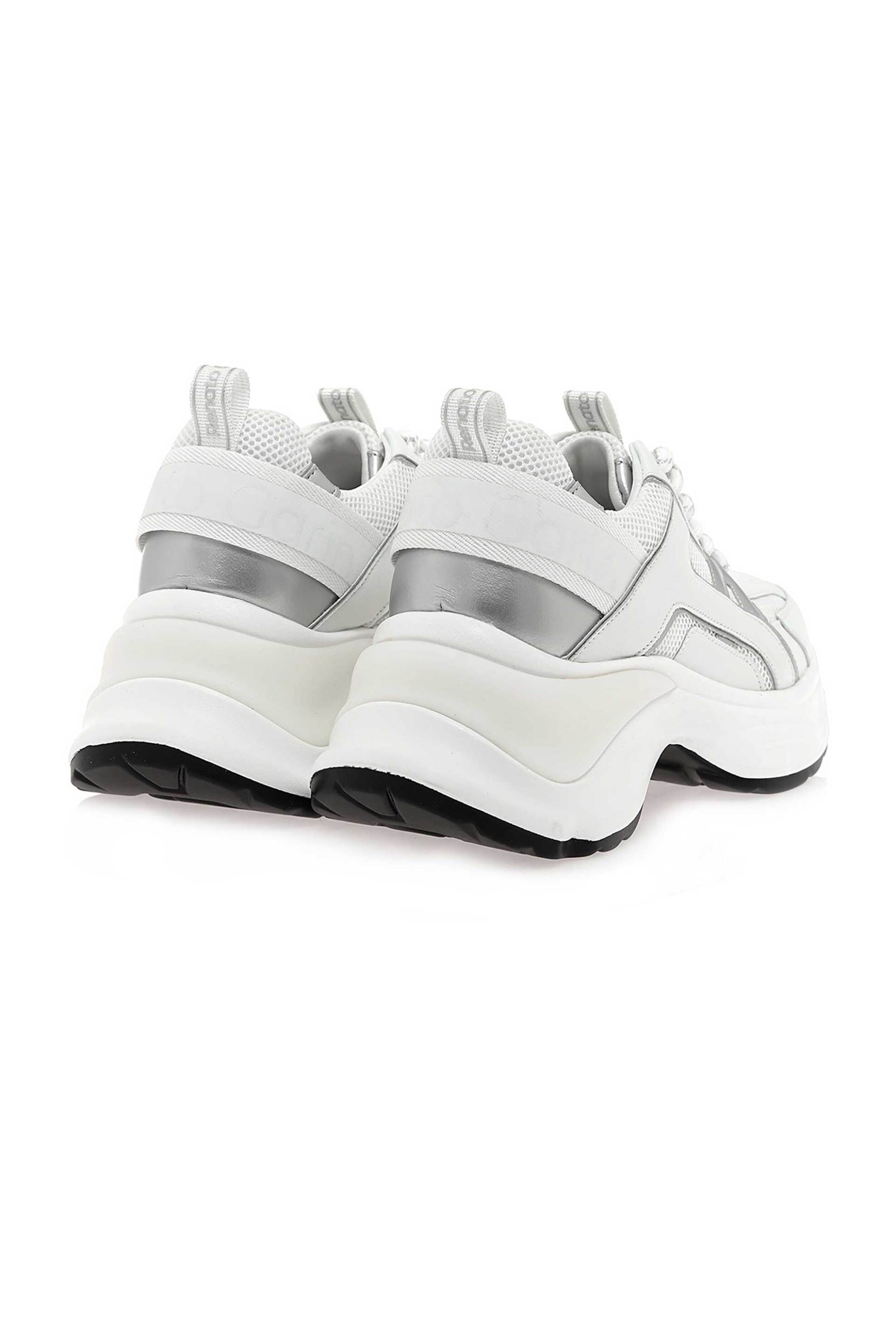 Renato Garini Γυναικεία Sneakers με Γυαλιστερές Λεπτομέρειες - W119R24535A7 Λευκό