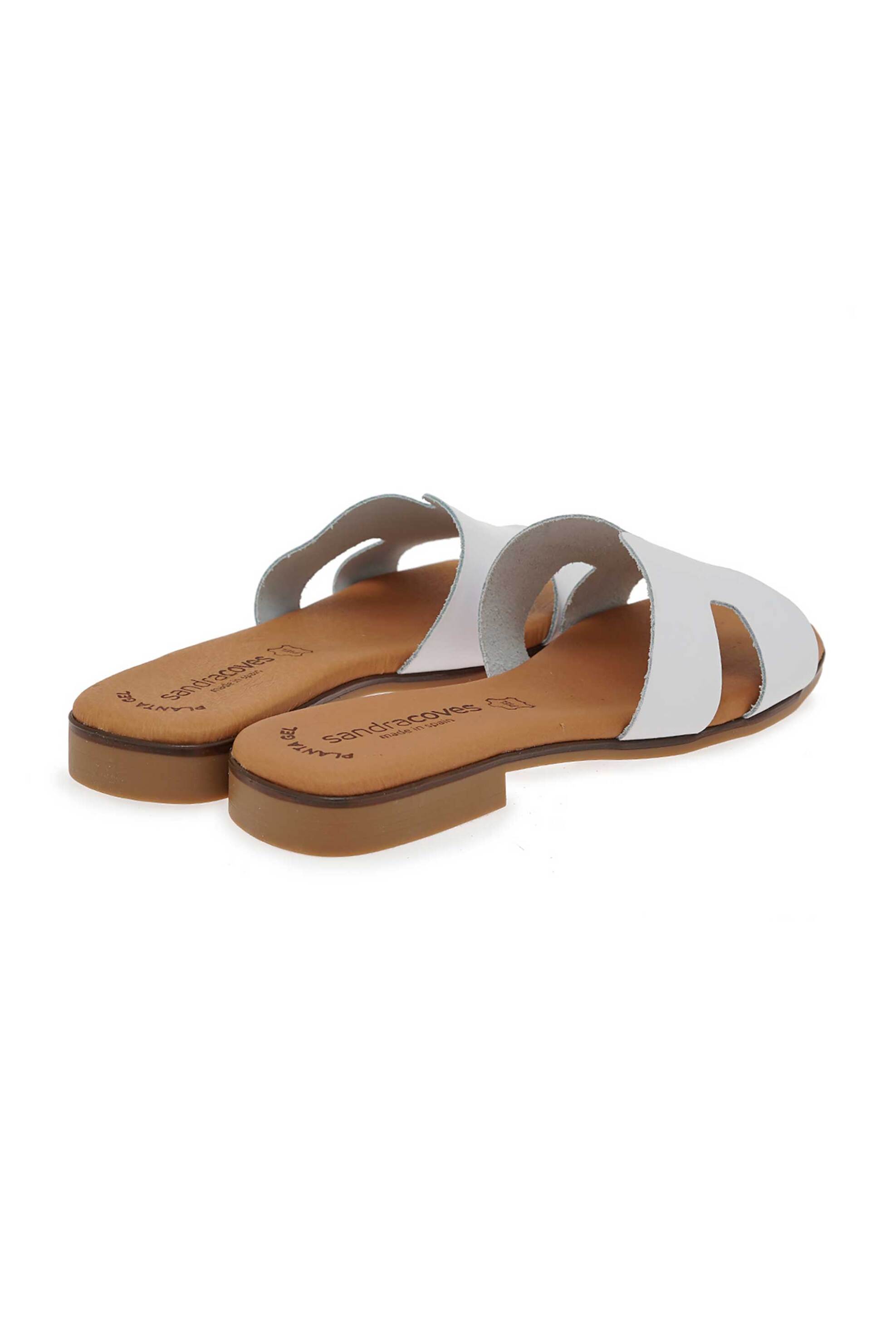 Sandra Coves Γυναικεία Flats Μονόχρωμα - W428S0531652 Λευκό