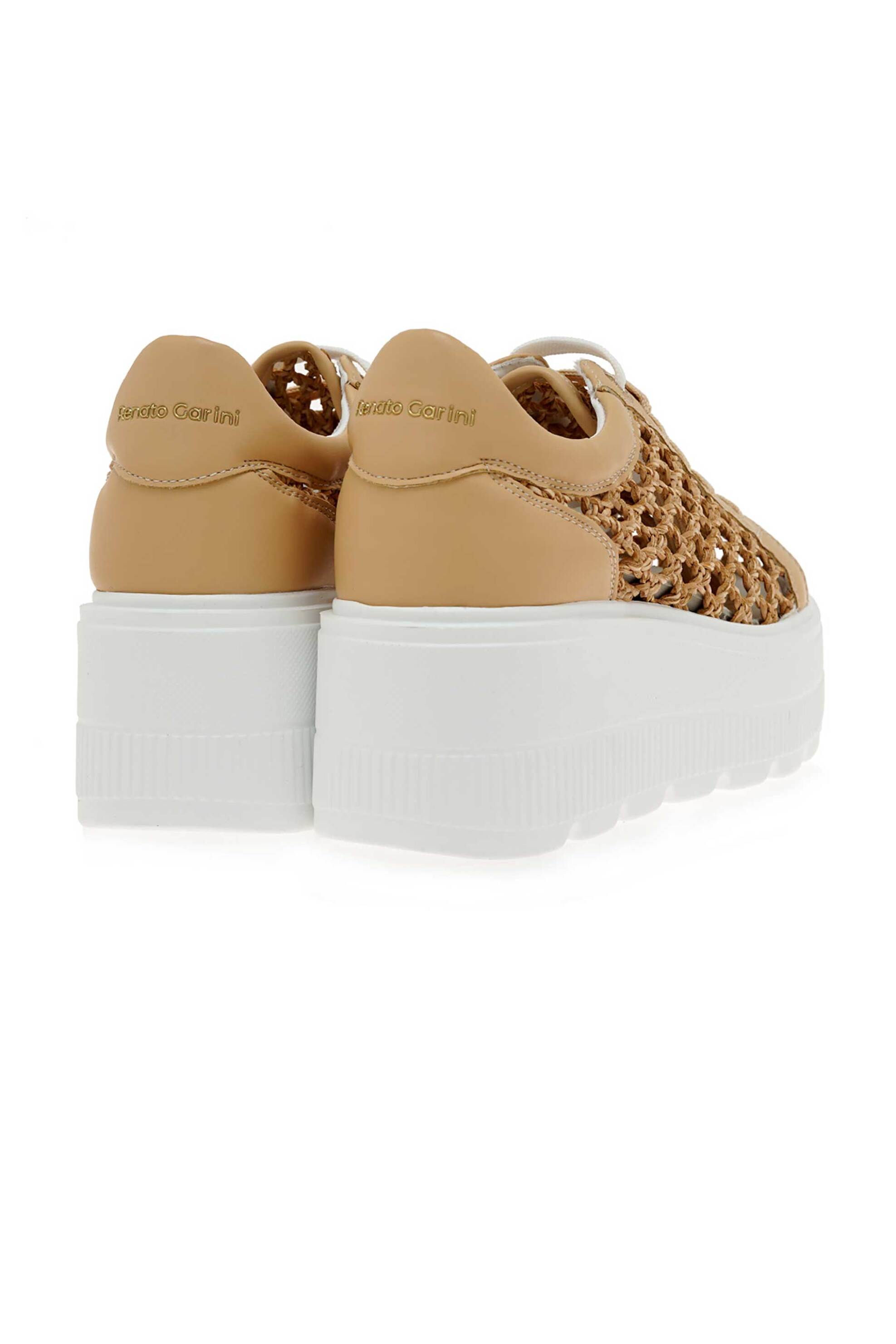 Renato Garini Γυναικεία Sneakers με Διάτρητο Σχέδιο - W119R6113586 Μπεζ