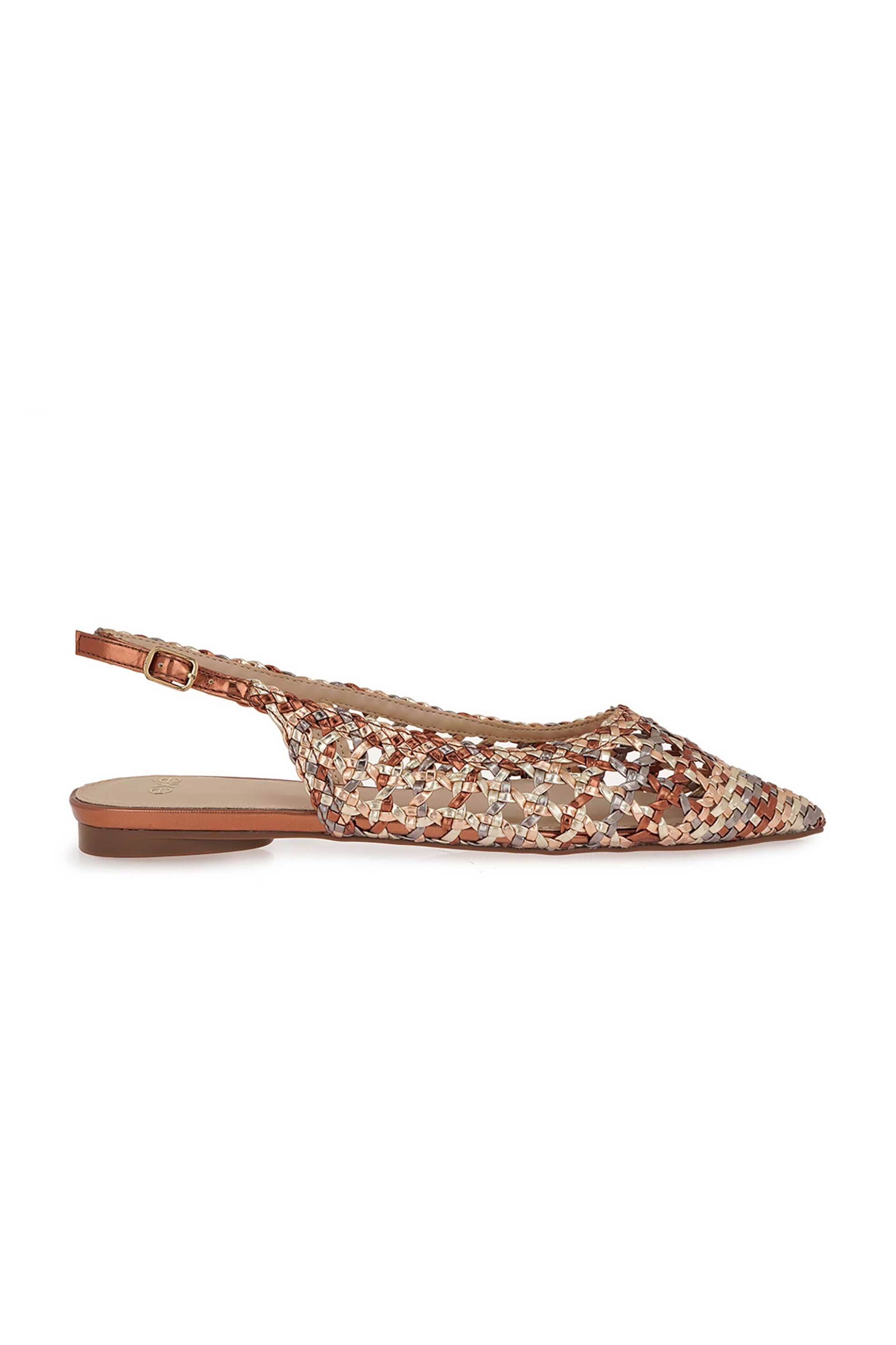 Exe γυναικείες γόβες slingback δίχρωμες - W492A10511L5 Μπεζ
