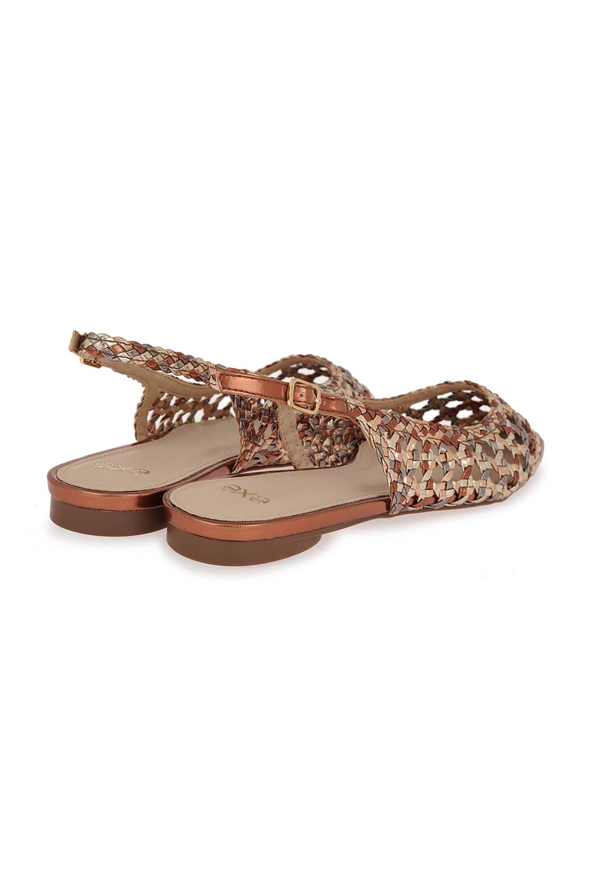 Exe Γυναικείες Γόβες Slingback Δίχρωμες - W492A10511L5 Μπεζ