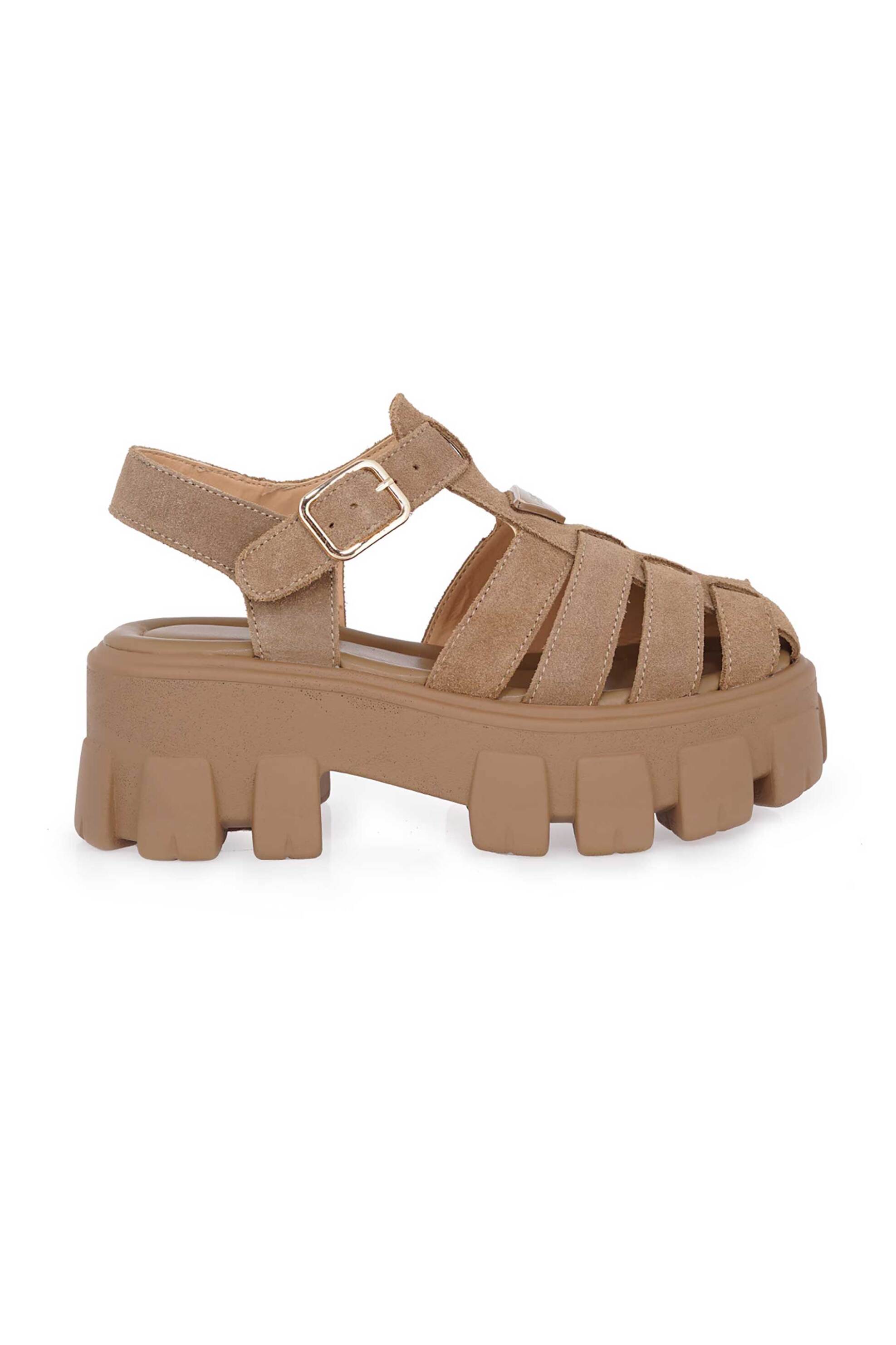 Renato Garini γυναικεία flatforms μονόχρωμα - W403R609338Z Μπεζ