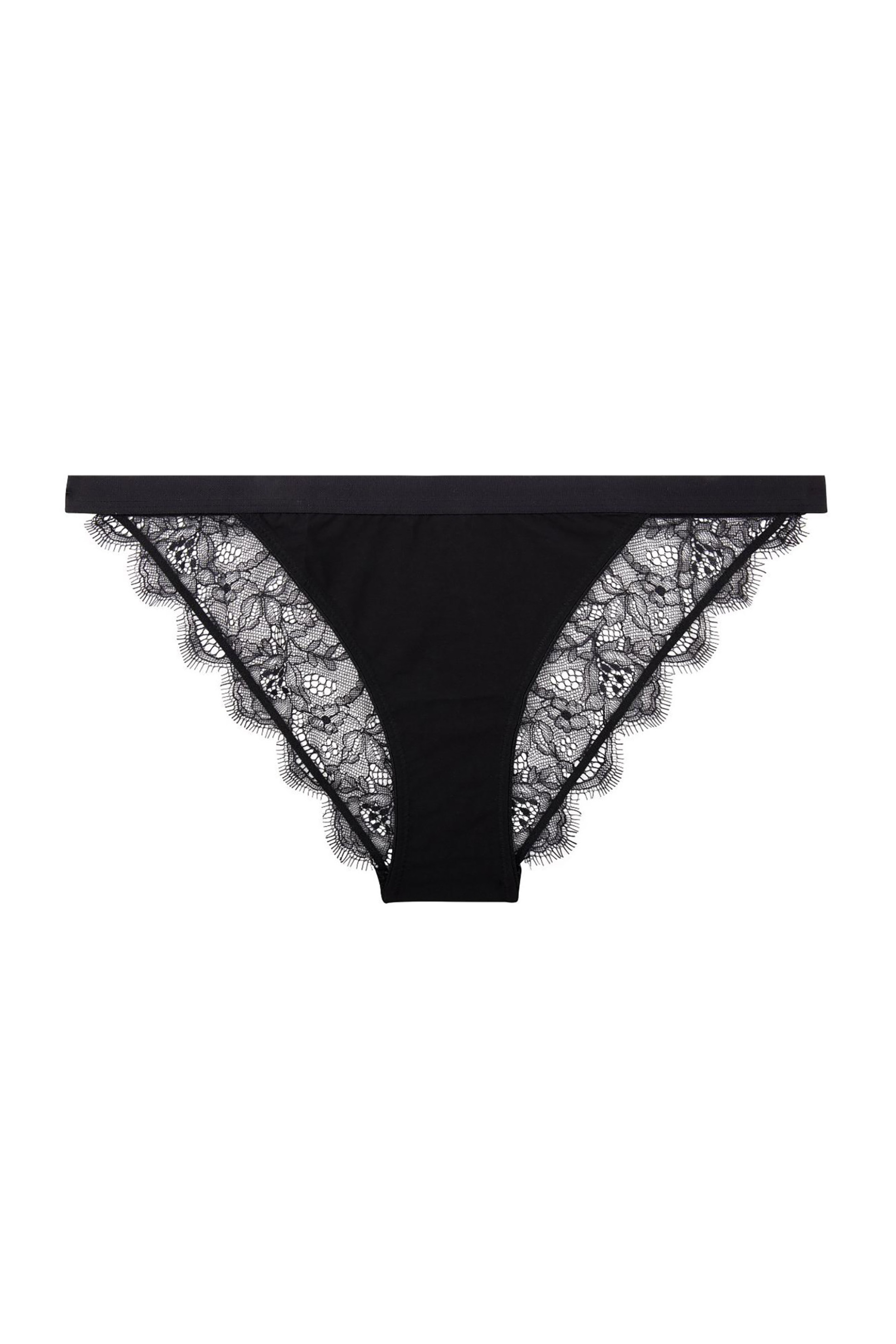 Love Stories γυναικείο σλιπ tanga μονόχρωμο με δαντέλα "Wild Rose" - L002024900 Μαύρο φωτογραφία