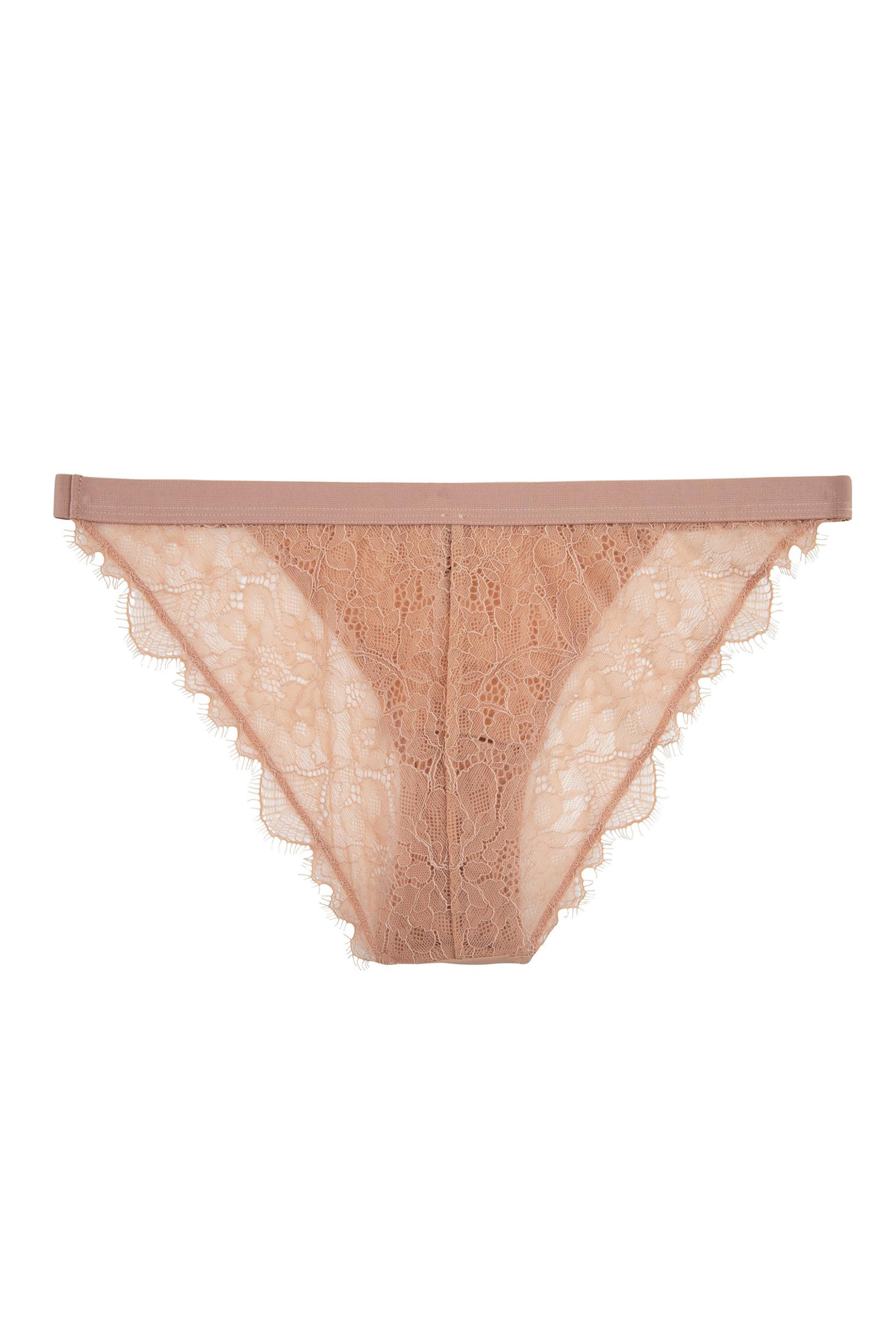 Love Stories γυναικείο σλιπ tanga μονόχρωμο με δαντέλα με floral μοτίβο "Wild Rose" - LR002024841 Σομόν φωτογραφία