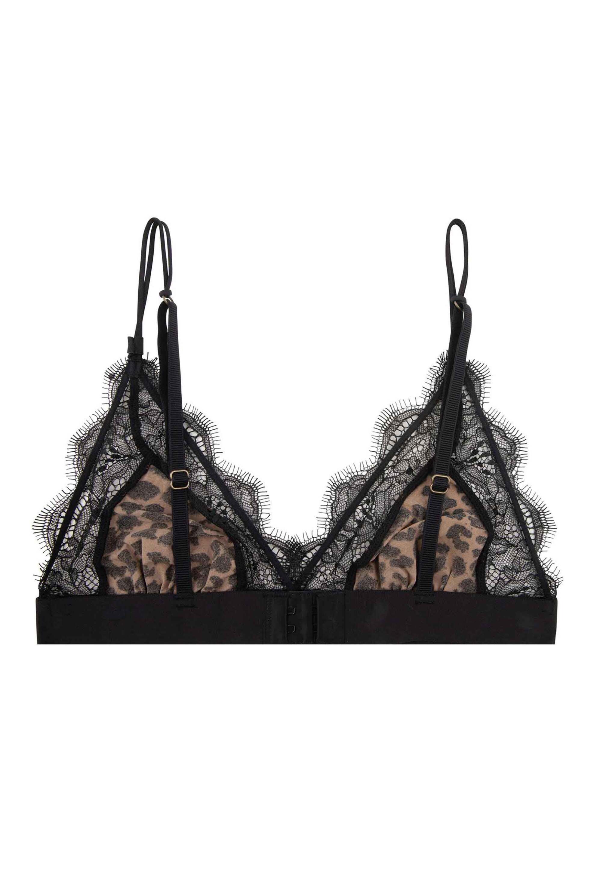 Love Stories γυναικείο bralette με leopard print και δαντέλα περιμετρικά "Love lace" - L001005801 Καφέ φωτογραφία