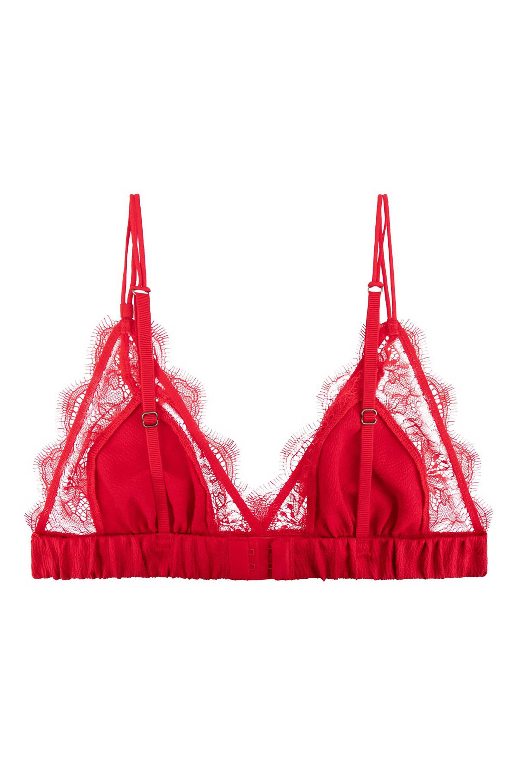 Love Stories γυναικείο bralette μονόχρωμο με δαντέλα "Love Lace" - L2371005400 Κόκκινο φωτογραφία