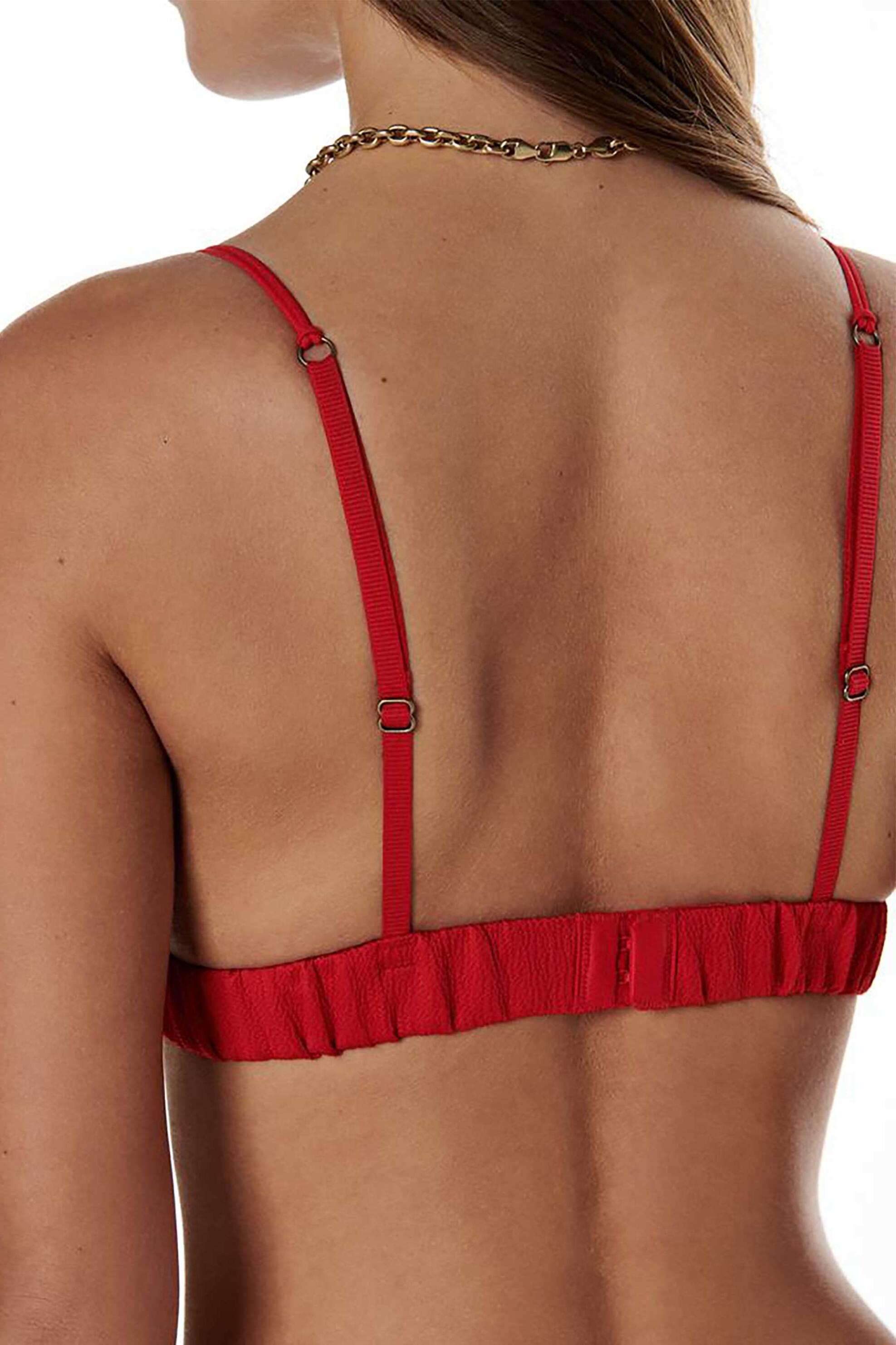 Love Stories γυναικείο bralette μονόχρωμο με δαντέλα "Love Lace" - L2371005400 Κόκκινο φωτογραφία