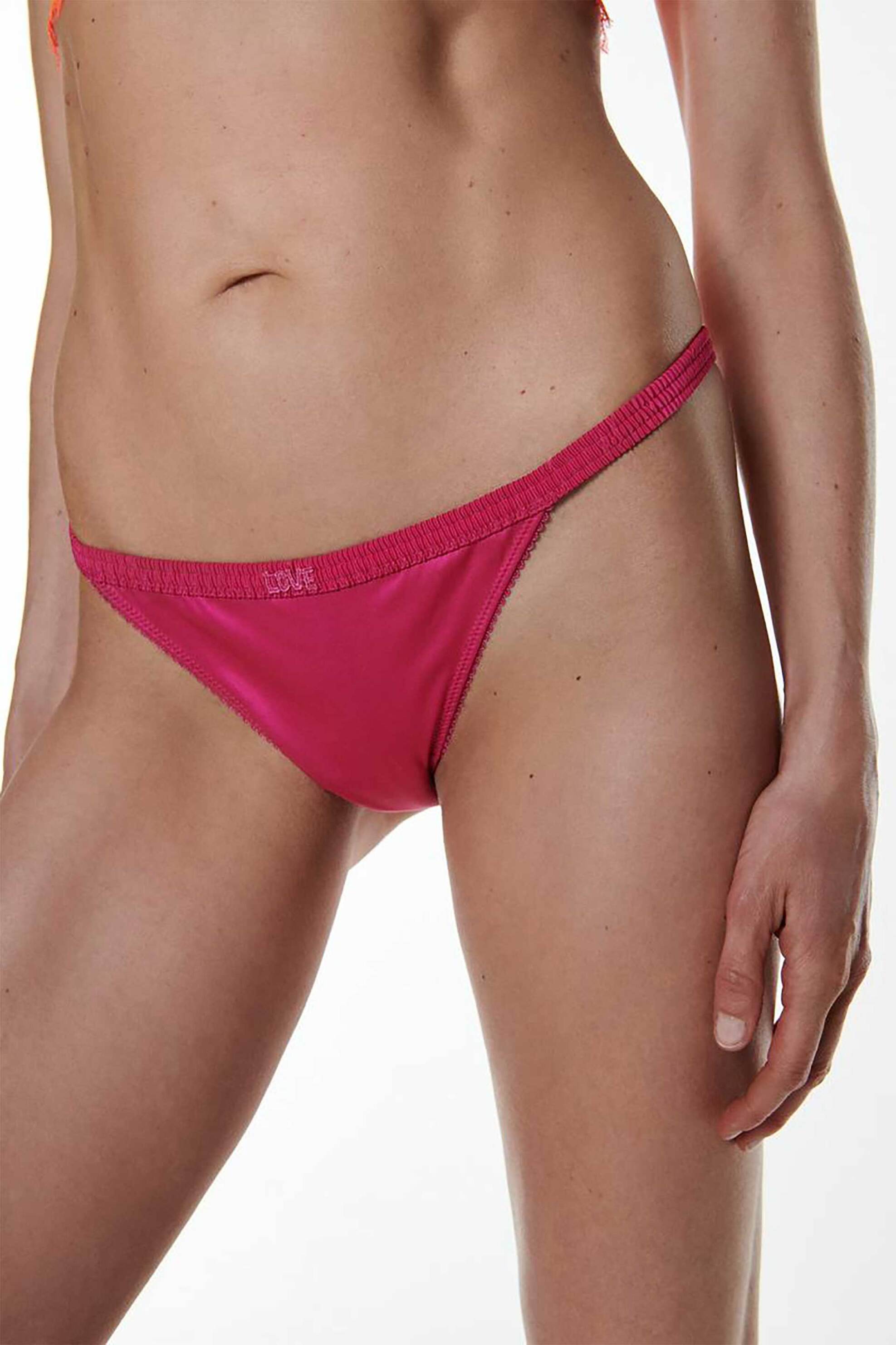 Love Stories γυναικείο σλιπ tanga μονόχρωμο με δαντέλα "Roomservice" - L2371025525 Φούξια φωτογραφία