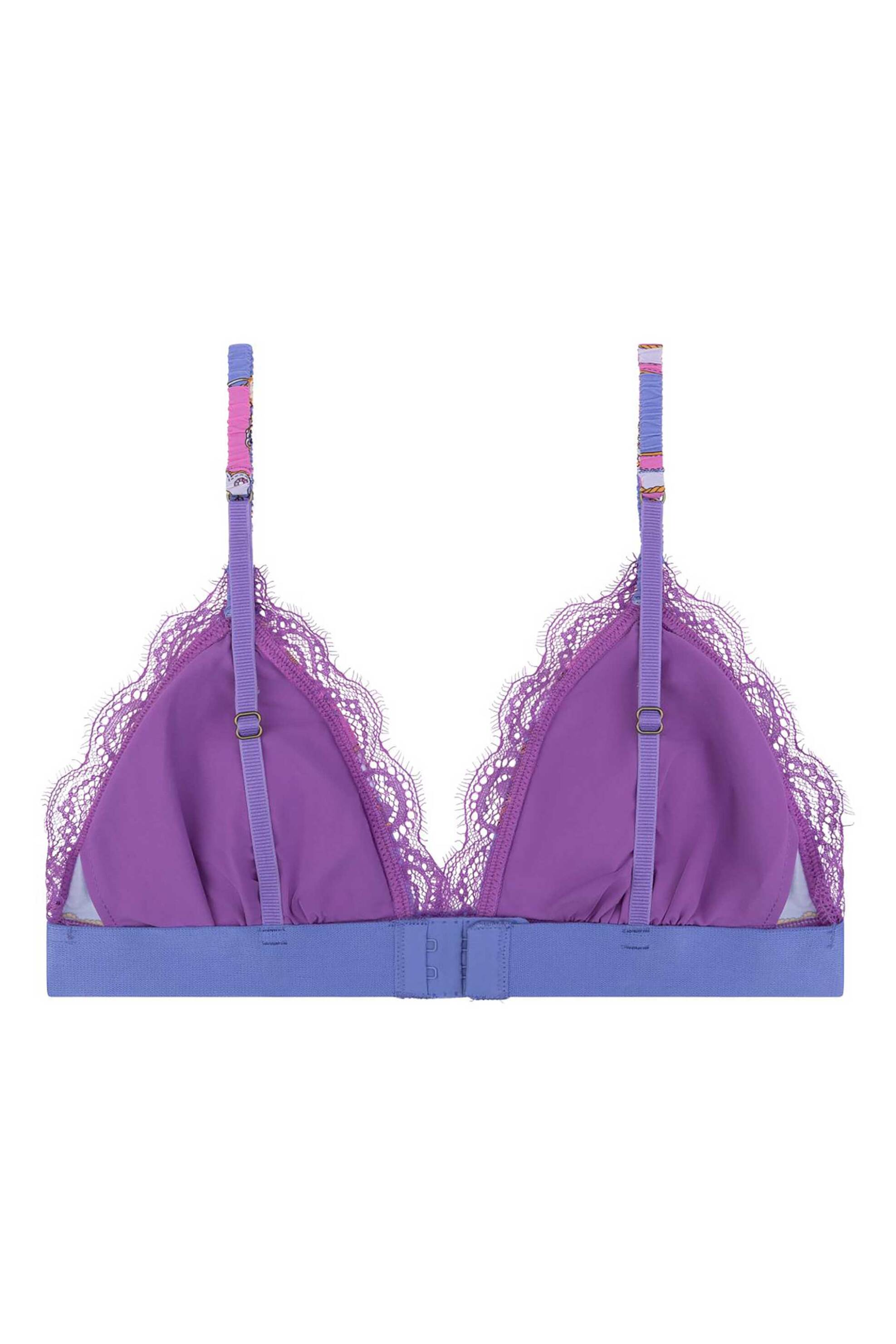 Love Stories γυναικείο τριγωνικό bralette με print "Filippa" - L2371705500 Λιλά φωτογραφία