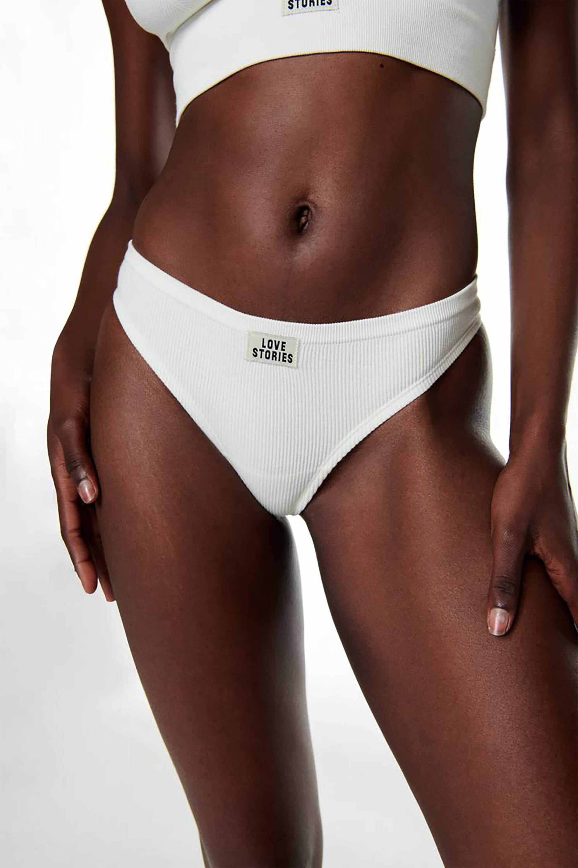 Love Stories γυναικείο σλιπ μονόχρωμο ribbed "Lima" - L2371985180 Λευκό φωτογραφία