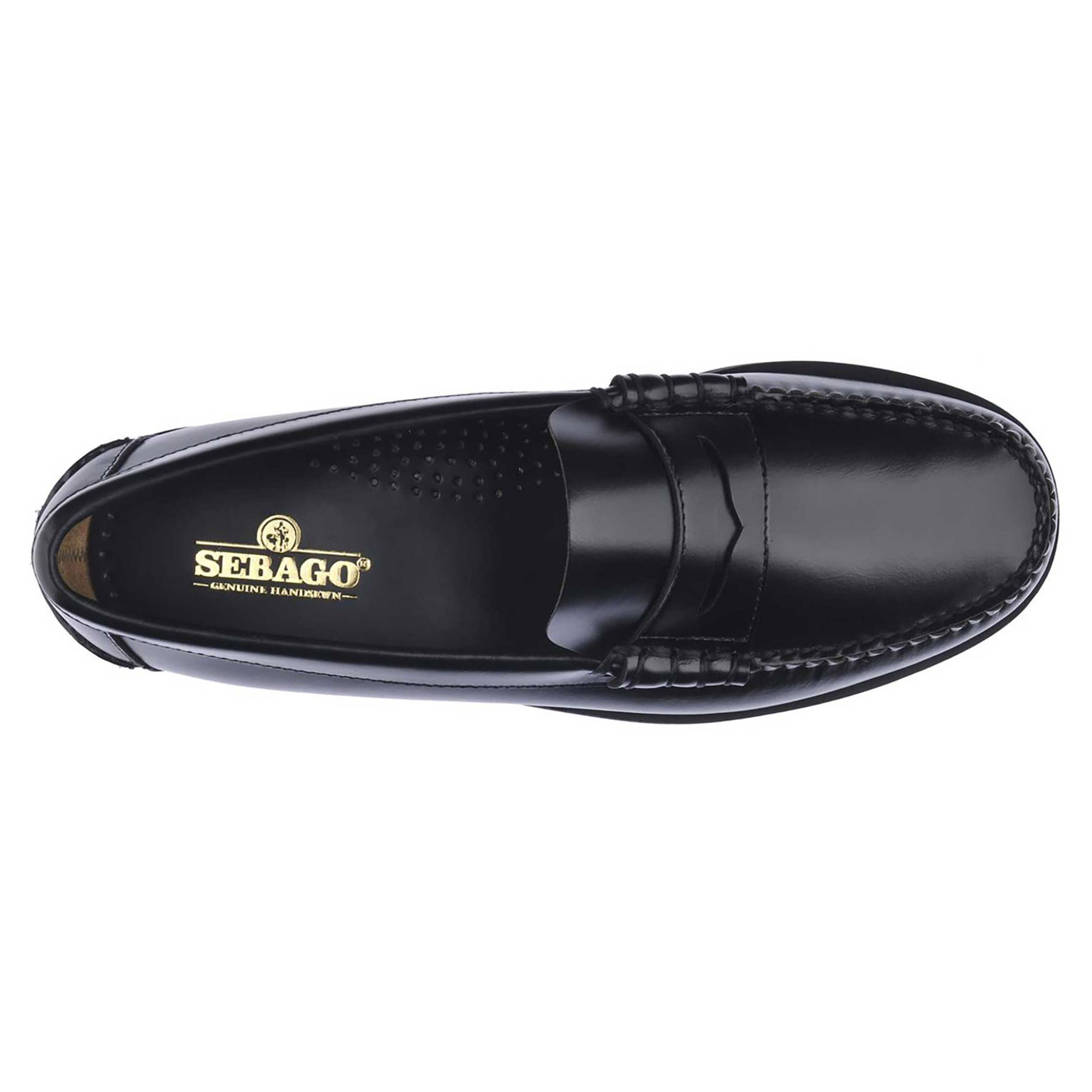 Sebago® ανδρικά penny loafers δερμάτινα "Dan Polaris" - L7001GW0-902W Μαύρο φωτογραφία