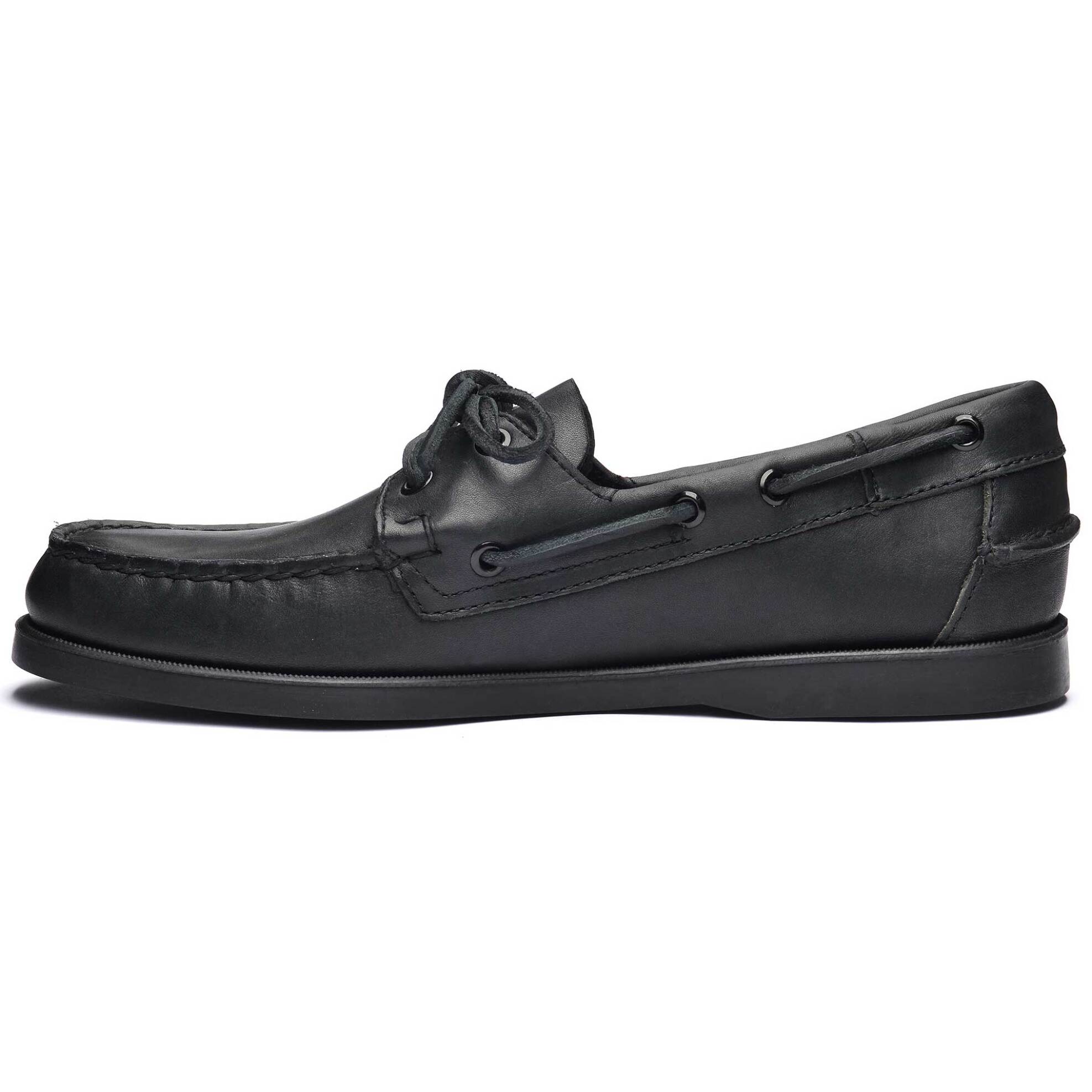 Sebago® ανδρικά παπούτσια boat με μαύρη σόλα "Docksides Portland" - L7000H00-924R Μαύρο φωτογραφία