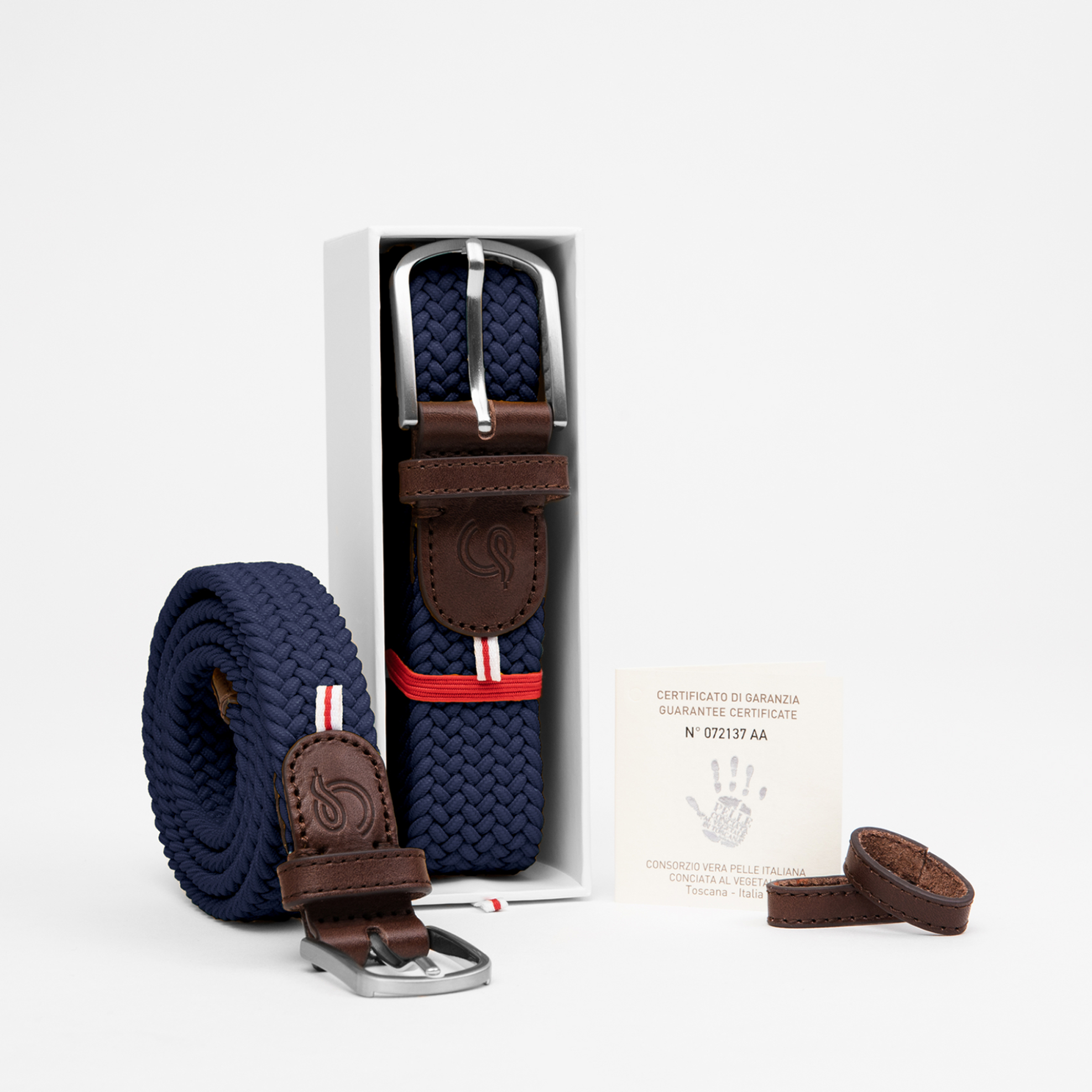 La Boucle ανδρική ζώνη "Paris" - LBPARNAV Μπλε Σκούρο φωτογραφία