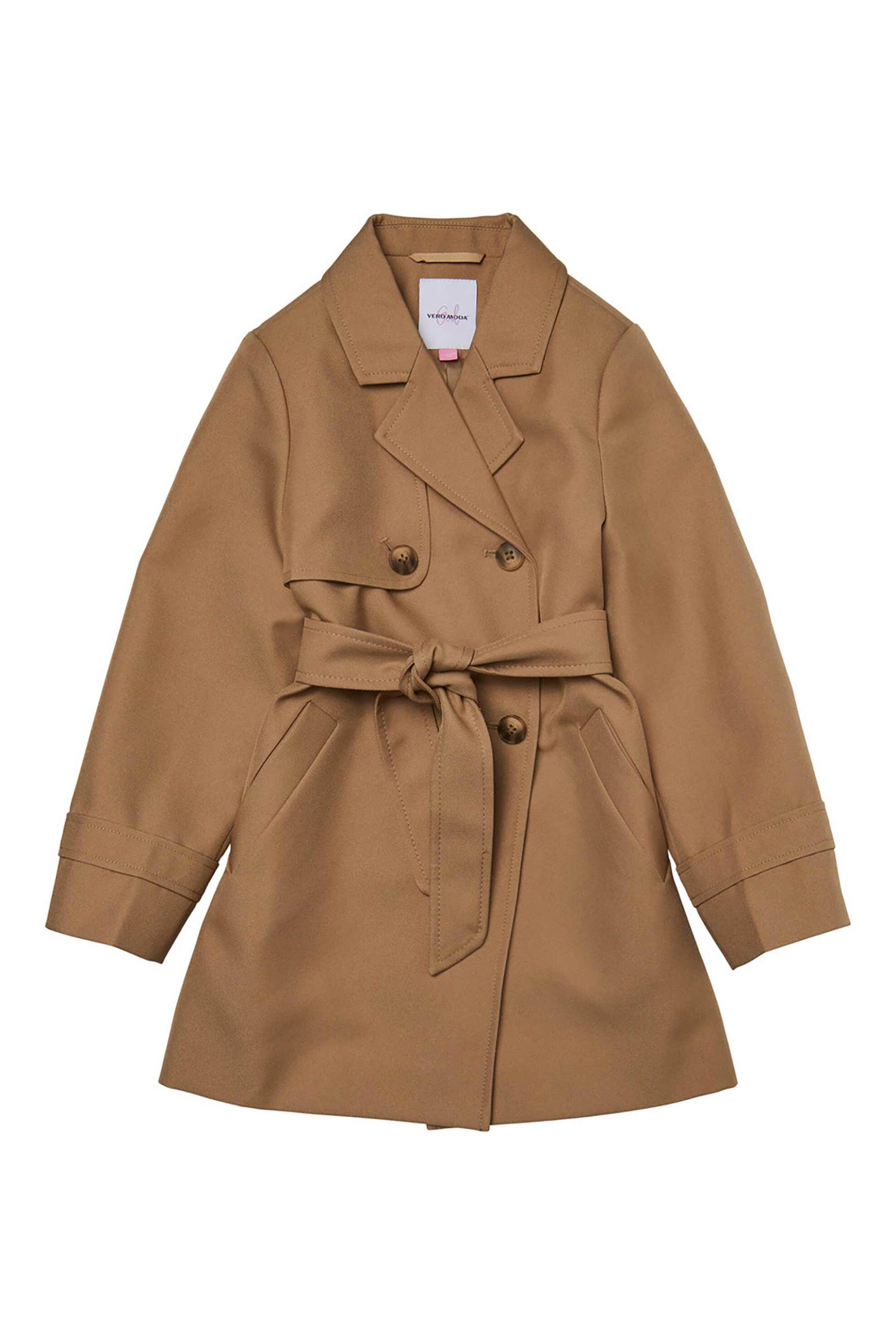 Vero Moda παιδικό παλτό με ζώνη - 10278934 Μπεζ