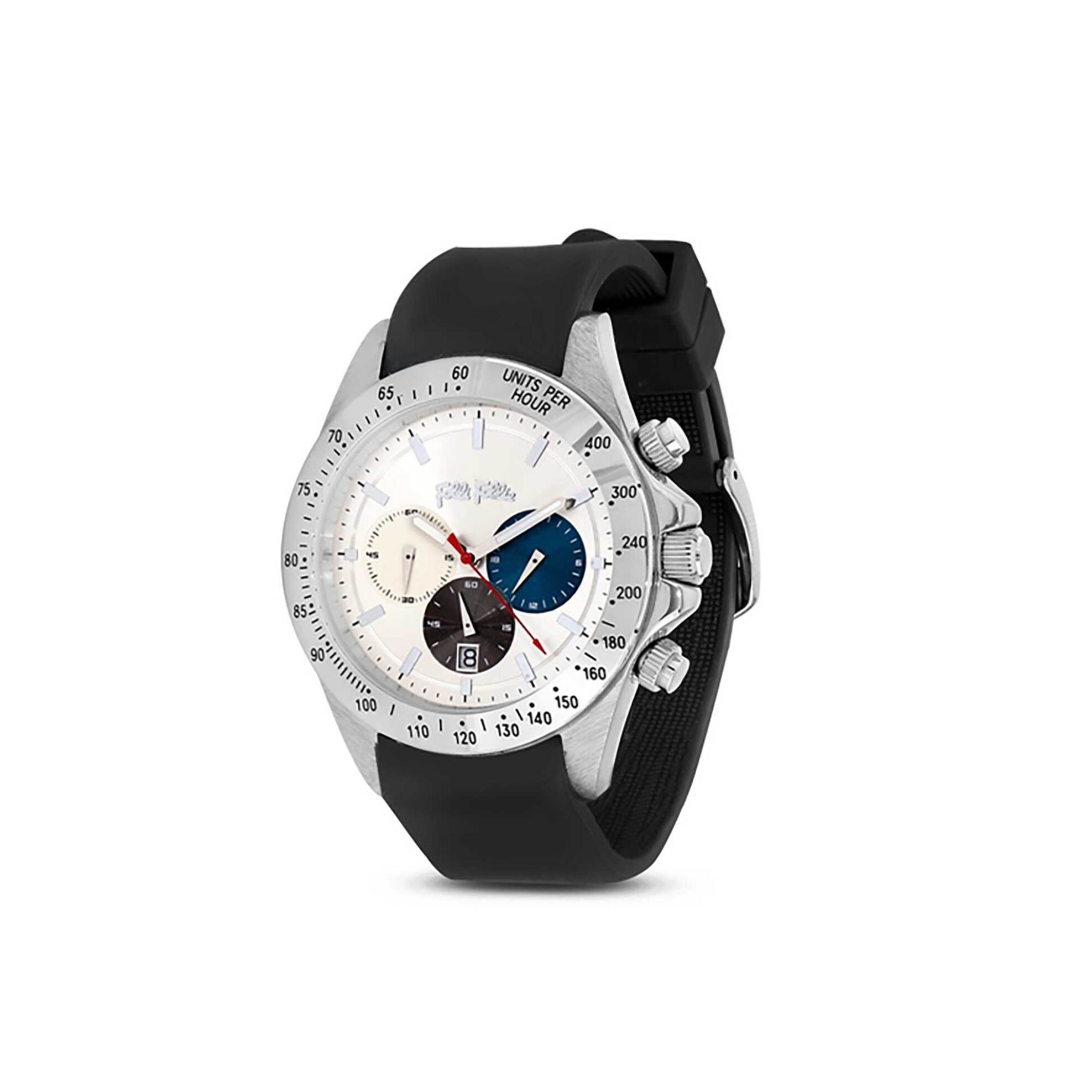 Folli Follie γυναικείο ρολόι με λουράκι σιλικόνης "Color Me Free" - WF22T001ZES Ασημί φωτογραφία