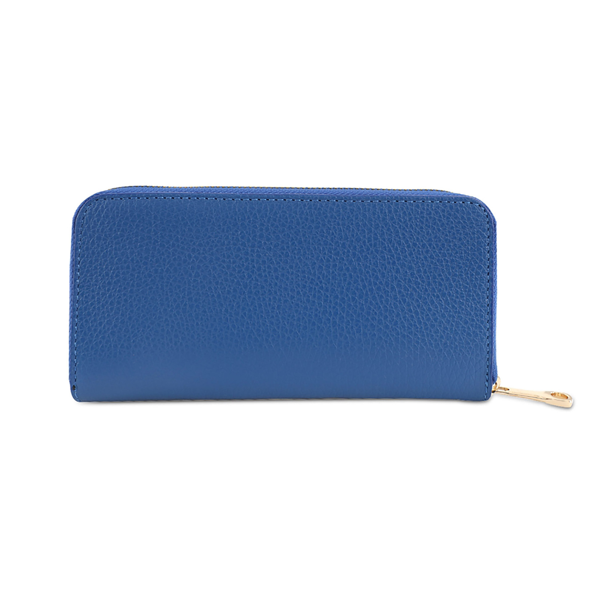 Folli Follie γυναικείο δερμάτινο πορτοφόλι με φερμουάρ και ανάγλυφο λογότυπο "Mini Discoveries" - WA22L001GU Μπλε Ραφ φωτογραφία