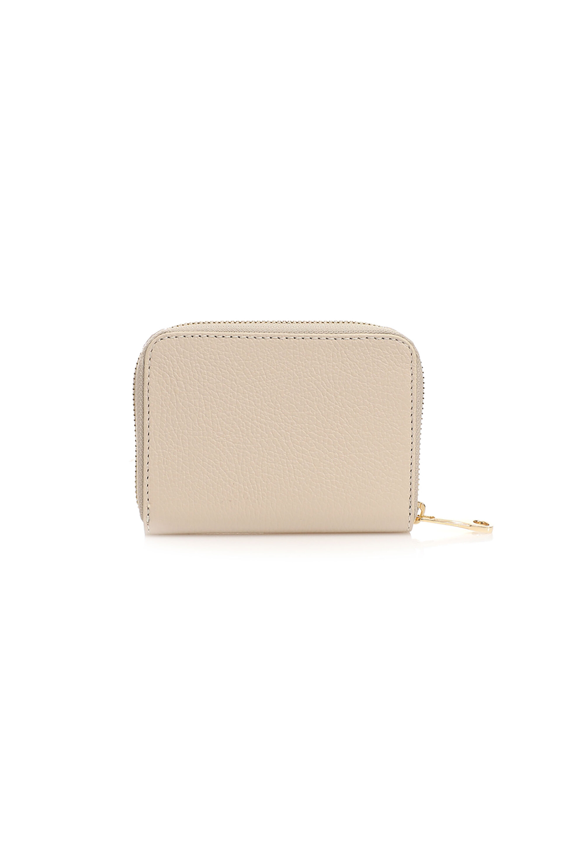 Folli Follie γυναικείο πορτοφόλι μικρό με ανάγλυφο λογότυπο "Mini Discoveries" - WA22L002GI Μπεζ φωτογραφία