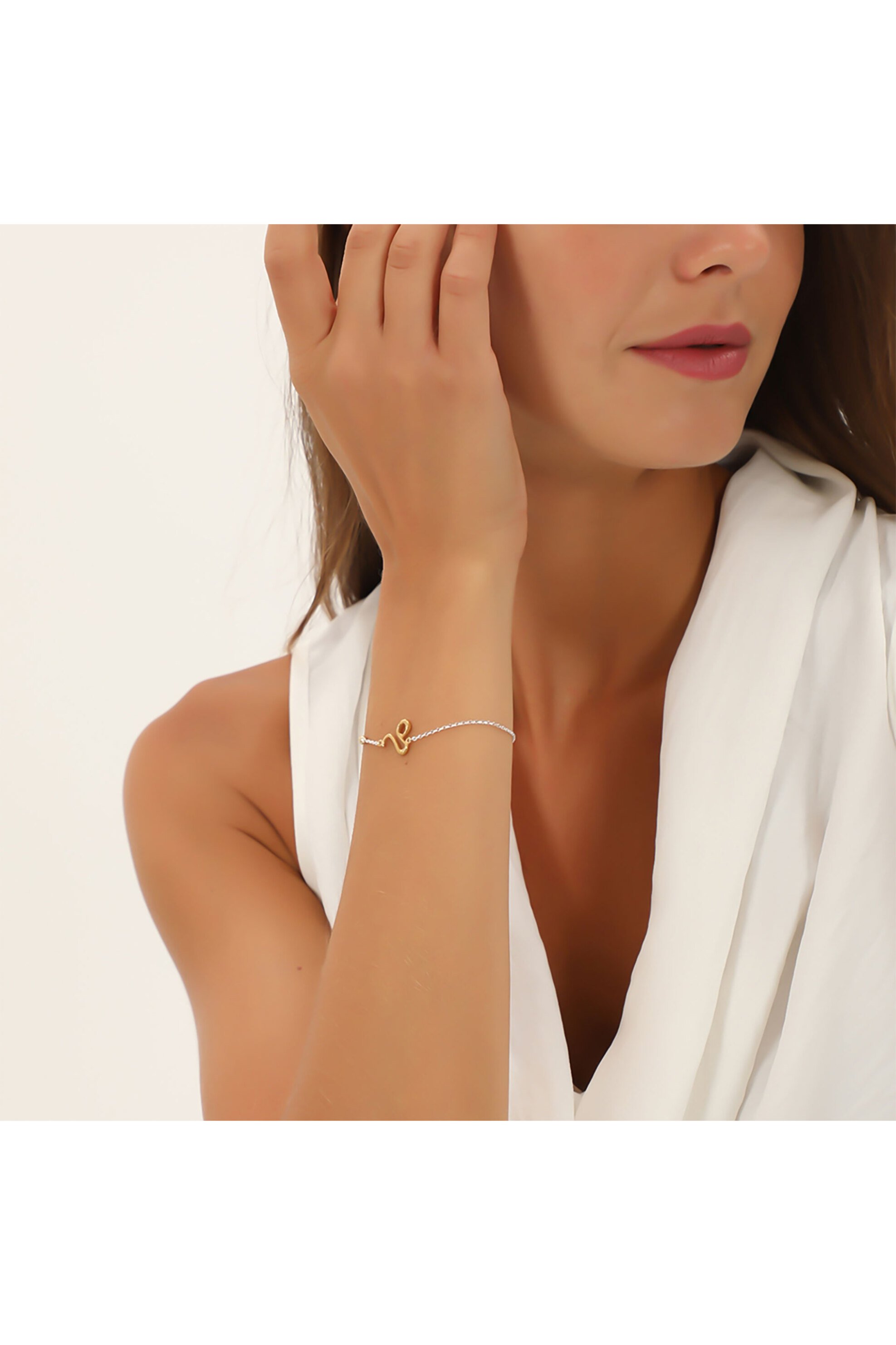 Folli Follie γυναικείο ασημένιο βραχιόλι αλυσίδα με το ζώδιο Λέων "Star Sign" - 1B23S050Y Ασημί φωτογραφία